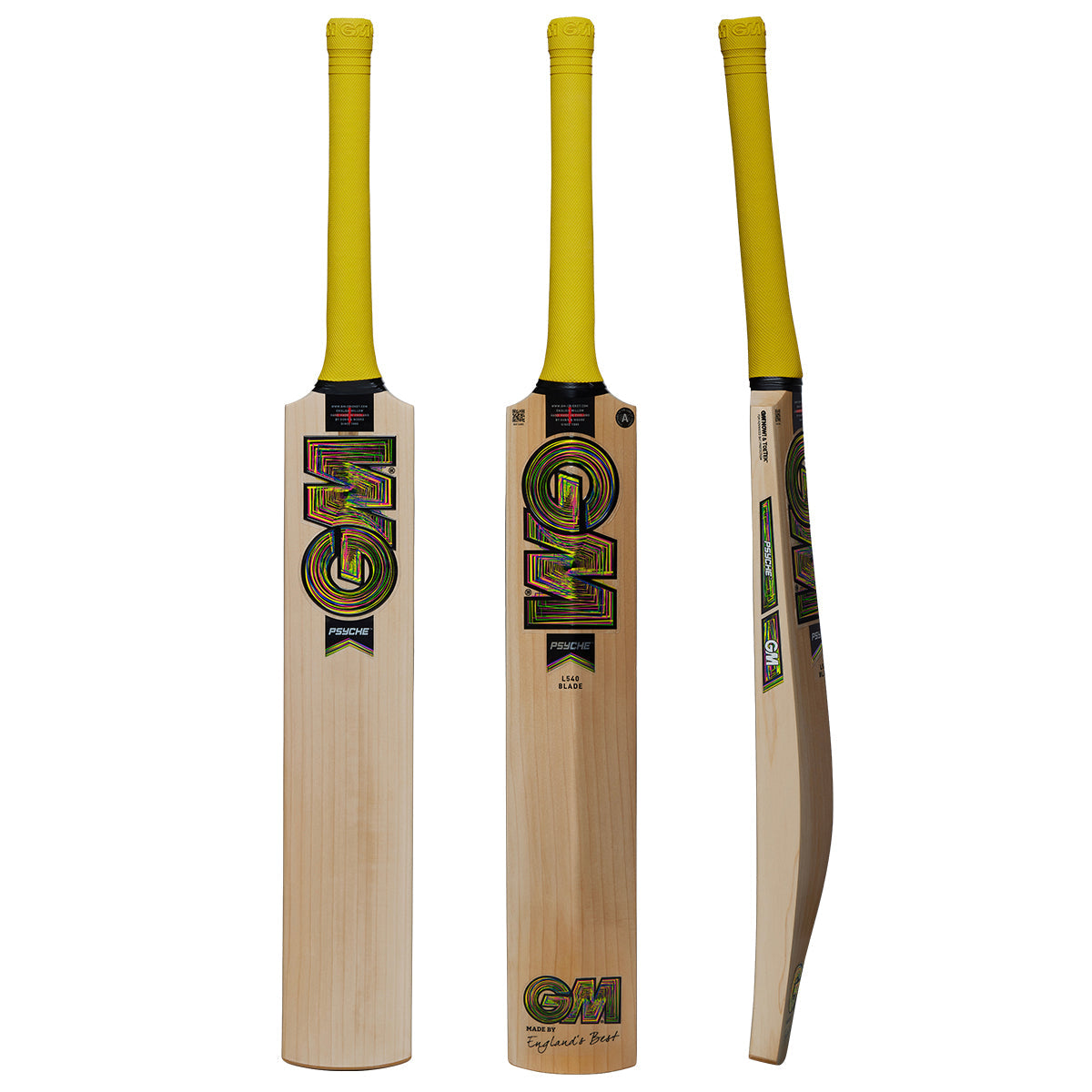 Gunn & Moore Psyche DXM 404 Cricket Bat - Premium English Willow Cricket Bat for Professional & Club Players - Perfect for Matches, Training & Practice Sessions
