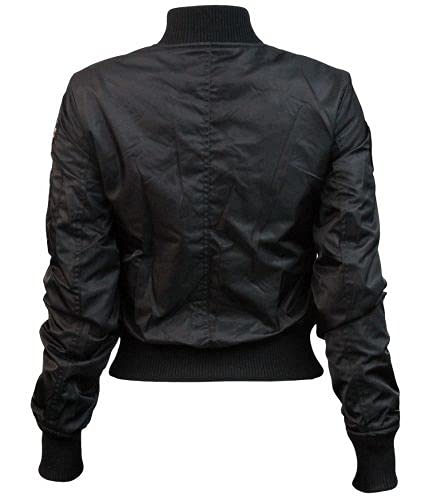 Top Gun Official MA-1 Bomber Jacket with Patches - Premium Aviator Flight Jacket for Men - Perfect for Halloween Costume, Movie Cosplay & Military Style Outfits