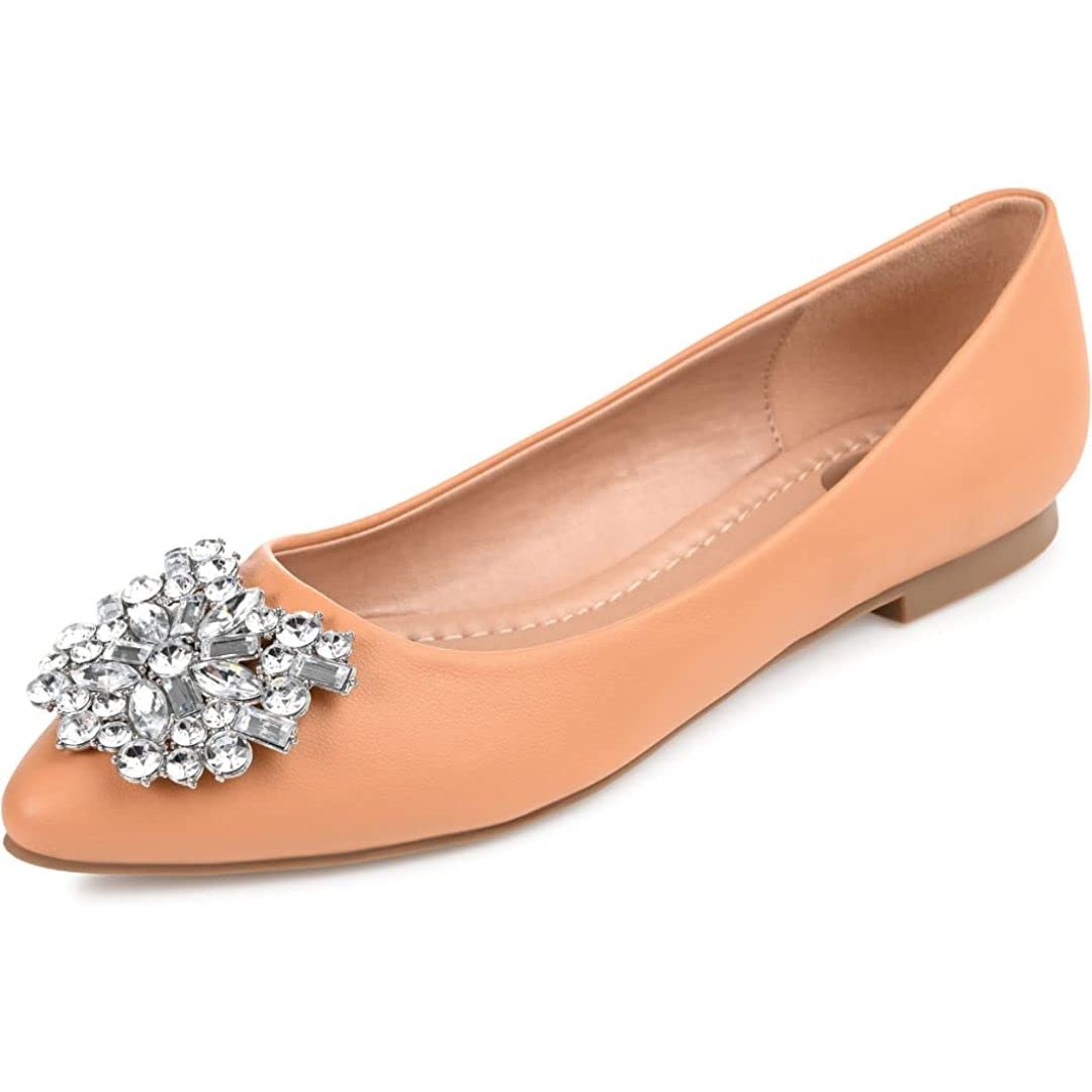 Journee Women's Renzo Comfortable Dress Flats - Stylish & Lightweight Casual Shoes for Work, Office, and Everyday Wear