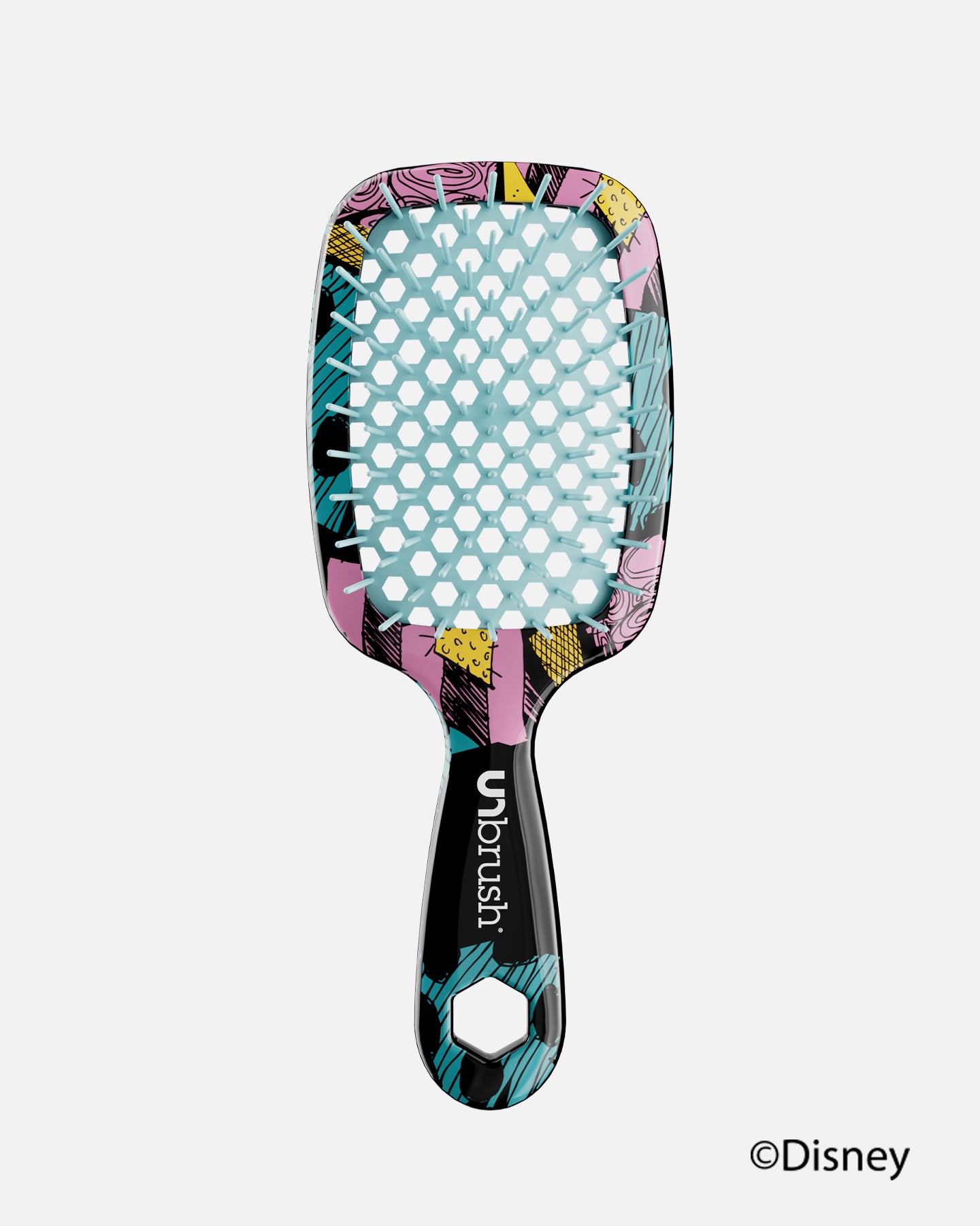 Disney The Nightmare Before Christmas Sally Detangling Hair Brush - Gentle Knot Remover for Kids & Adults - Perfect for Curly, Thick, and Long Hair Styling