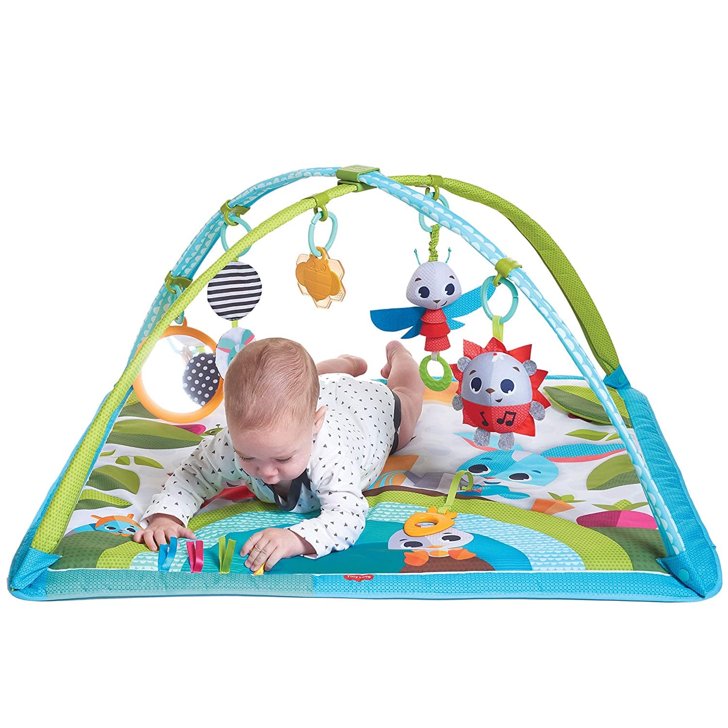 Tiny Love Meadow Days Sunny Days Activity Gym for Babies - Soft Playmat with Hanging Toys for Tummy Time & Sensory Development - Perfect for Newborns & Infants