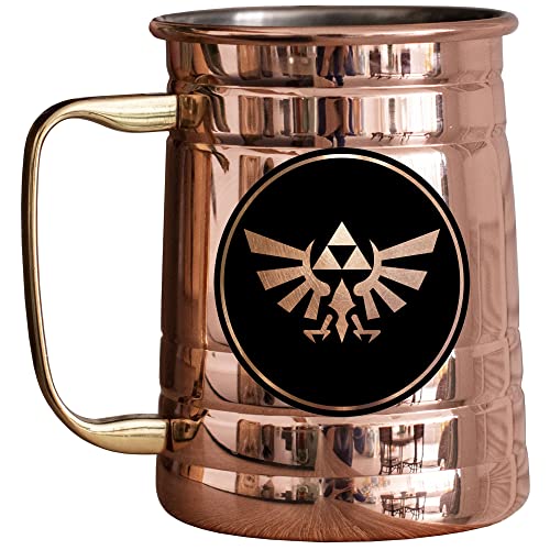Personalized 21oz Wingcrest Beer Stein - Custom Pewter & Stainless Steel Beer Mug for Men - Unique Groomsmen Gift for Gamers & Geeks - Perfect for Parties, Weddings & Man Cave Decor