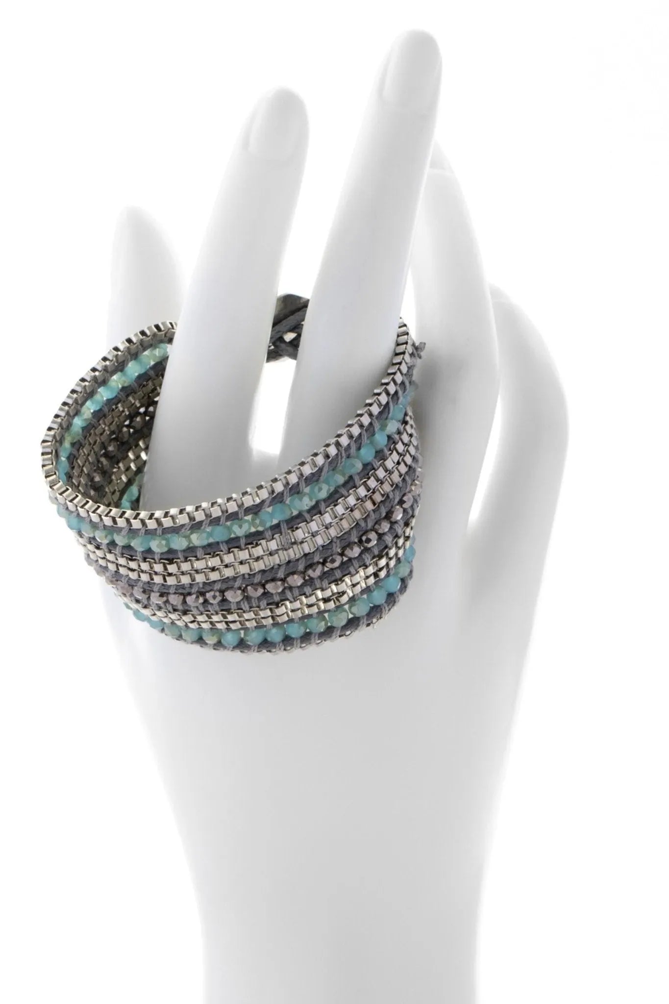 Stacked Beaded Bracelet for Women - Trendy Layered Boho Bracelets Set - Handmade Adjustable Beaded Jewelry for Everyday Wear, Gift Giving & Boho Fashion Accessories