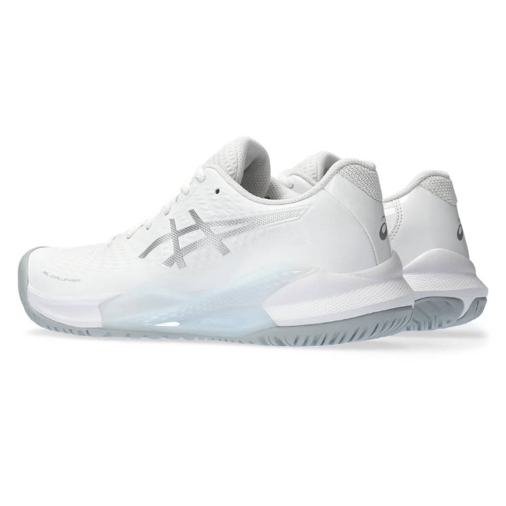ASICS Gel Challenger 14 Women's Tennis Shoes - White/Pure Silver - Lightweight & Supportive Court Shoes for Women - Perfect for Tennis, Pickleball & Casual Wear