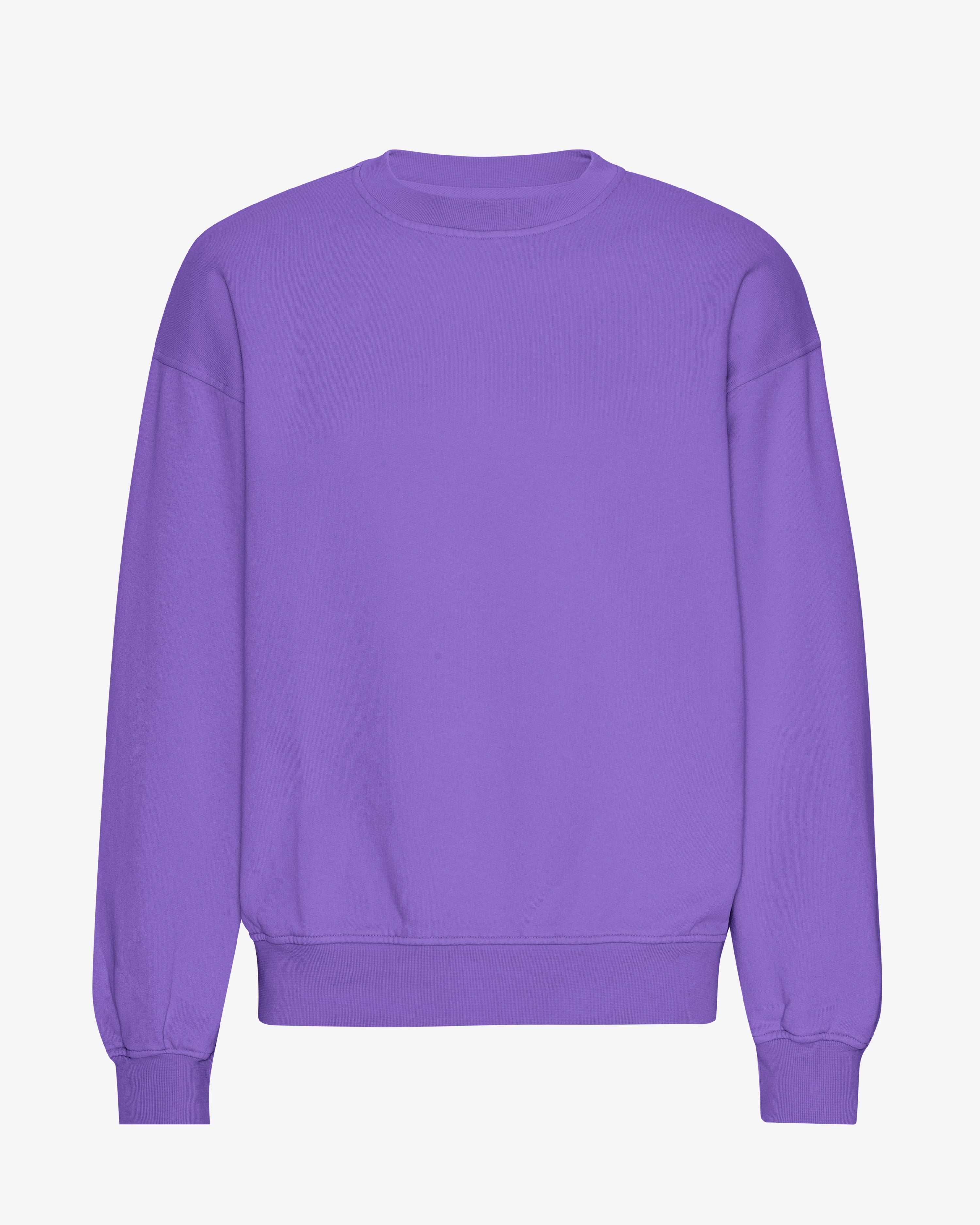 Organic Oversized Crewneck Sweatshirt for Women - Ultra Violet Purple - Soft Comfortable Loungewear for Relaxing at Home or Casual Outings