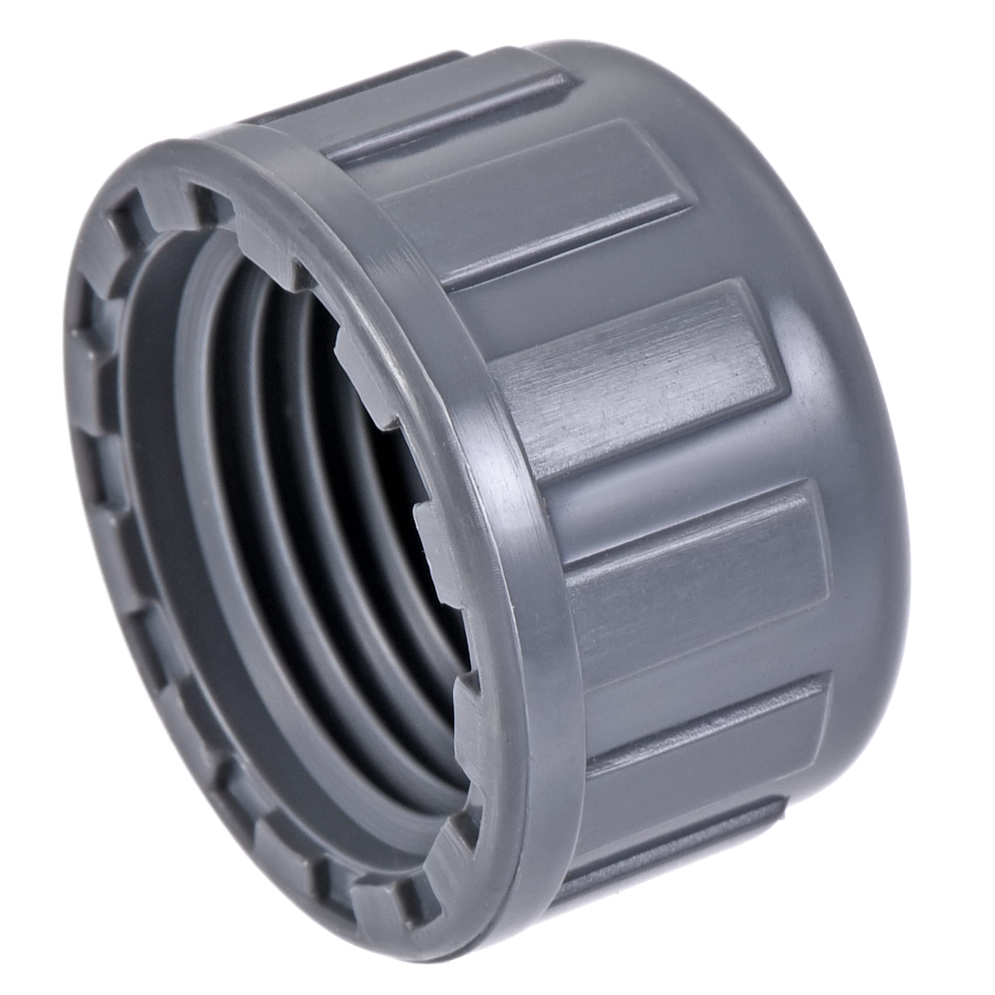 uxcell 1/2PT PVC Pipe Fitting Cap - 20Pcs Gray Female Thread Hose Connector for Garden, Outdoor Water Pipes & Irrigation Systems - Perfect for DIY Plumbing, Sprinkler Systems & Water Line Protection