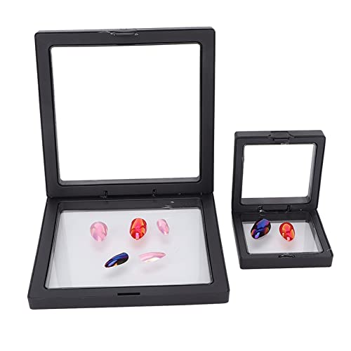 3-Piece Nail Art Display Box Set - Transparent False Nails Organizer with Anti-Oxidation Film, Black Jewelry Storage Case - Perfect for Salon Displays, Nail Art Showcases & Jewelry Organization