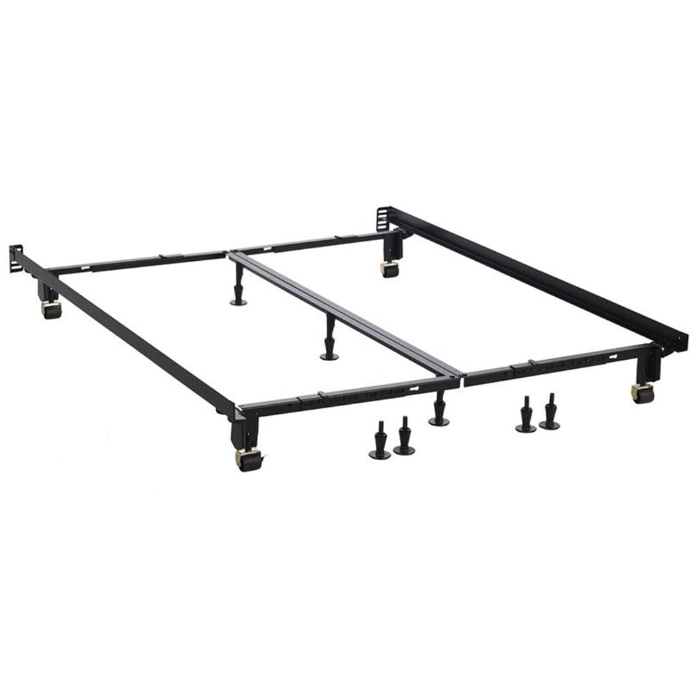 Heavy Duty Multi-Fit Bed Frame - Twin to Cal King for Home & Hotel Use