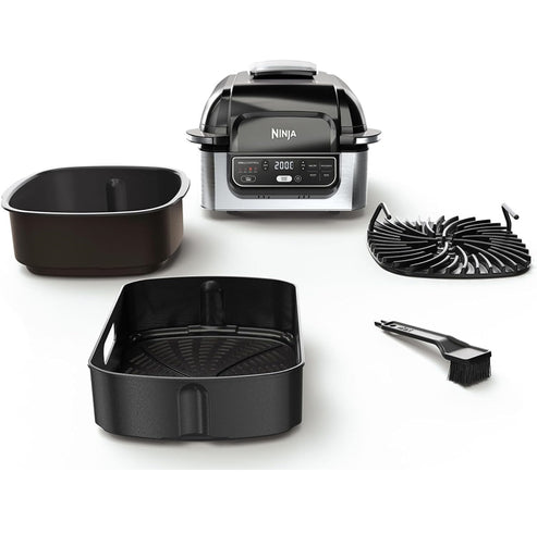 Ninja AG301 Foodi Air Grill - 6-in-1 Multi-Function Air Fryer, Toaster Oven & Dehydrator | Perfect for Healthy Cooking, Baking, Roasting & Reheating | Ideal for Small Kitchens, Dorms & RV Living