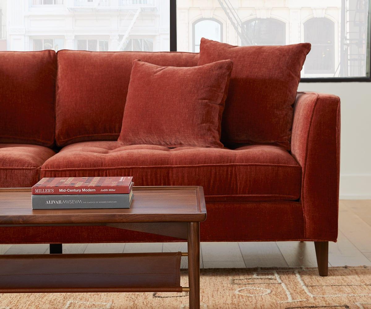Maeve Sofa - Modern Comfortable Sectional Couch for Living Room, Lounge & Family Room - Soft Fabric Upholstery with Sturdy Frame - Perfect for Relaxing, Entertaining & Movie Nights