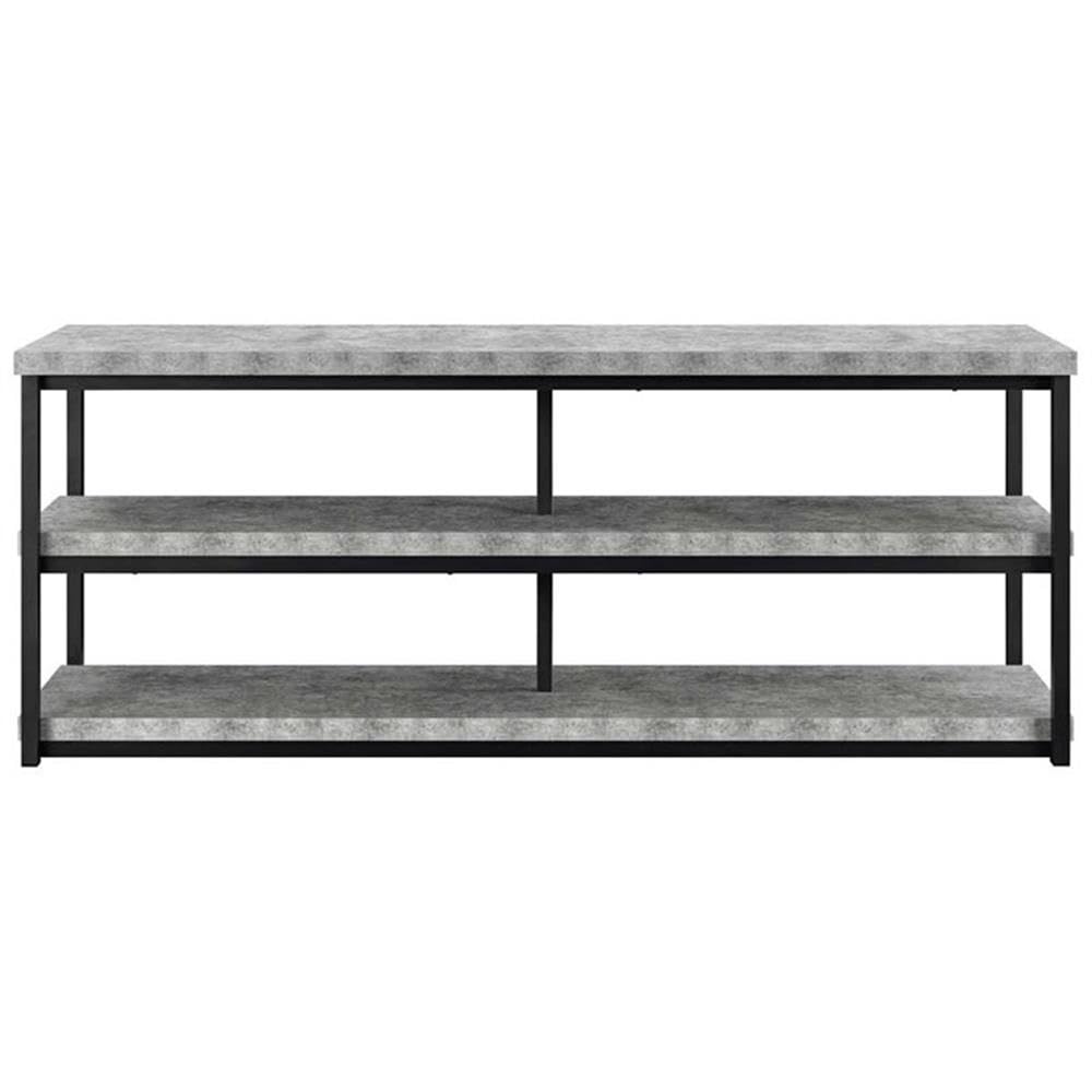 Beaumont Lane 65 Inch TV Stand Entertainment Center Console for Flat Screen TVs - Modern Concrete Gray Finish - Perfect for Living Room, Home Theater & Media Room Setup