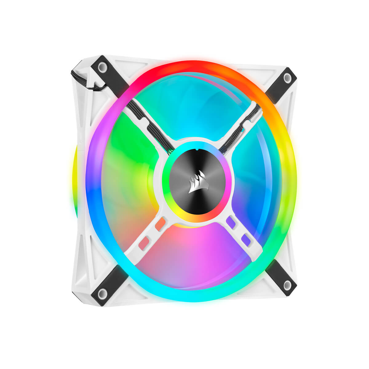 Corsair iCUE QL140 140mm RGB LED PC Cooling Fan - White Single Pack - High Performance Case Fan for Gaming PC & Desktop Computer Cooling