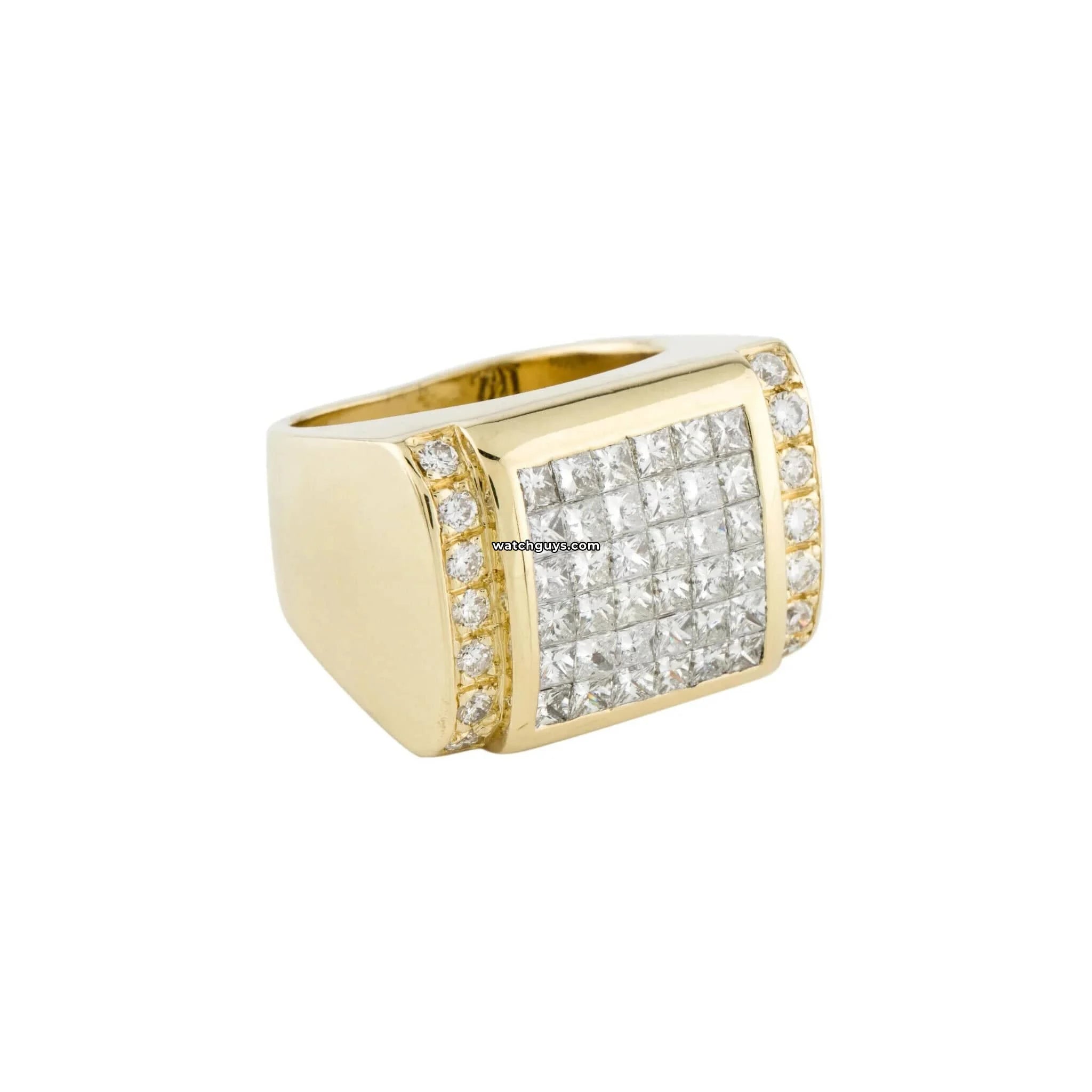 Princess Cut Diamond Engagement Ring 18K Yellow Gold for Women - Perfect for Proposals, Anniversaries & Special Occasions
