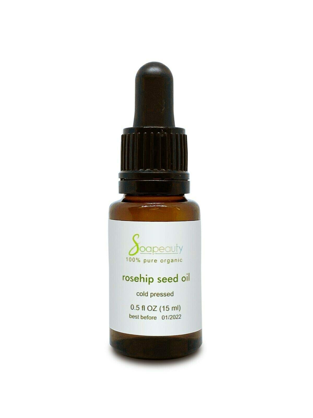 100% Pure Cold Pressed Refined Rosehip Seed Oil for Face, Hair & Skin Care - Natural Anti-Aging & Moisturizing Solution