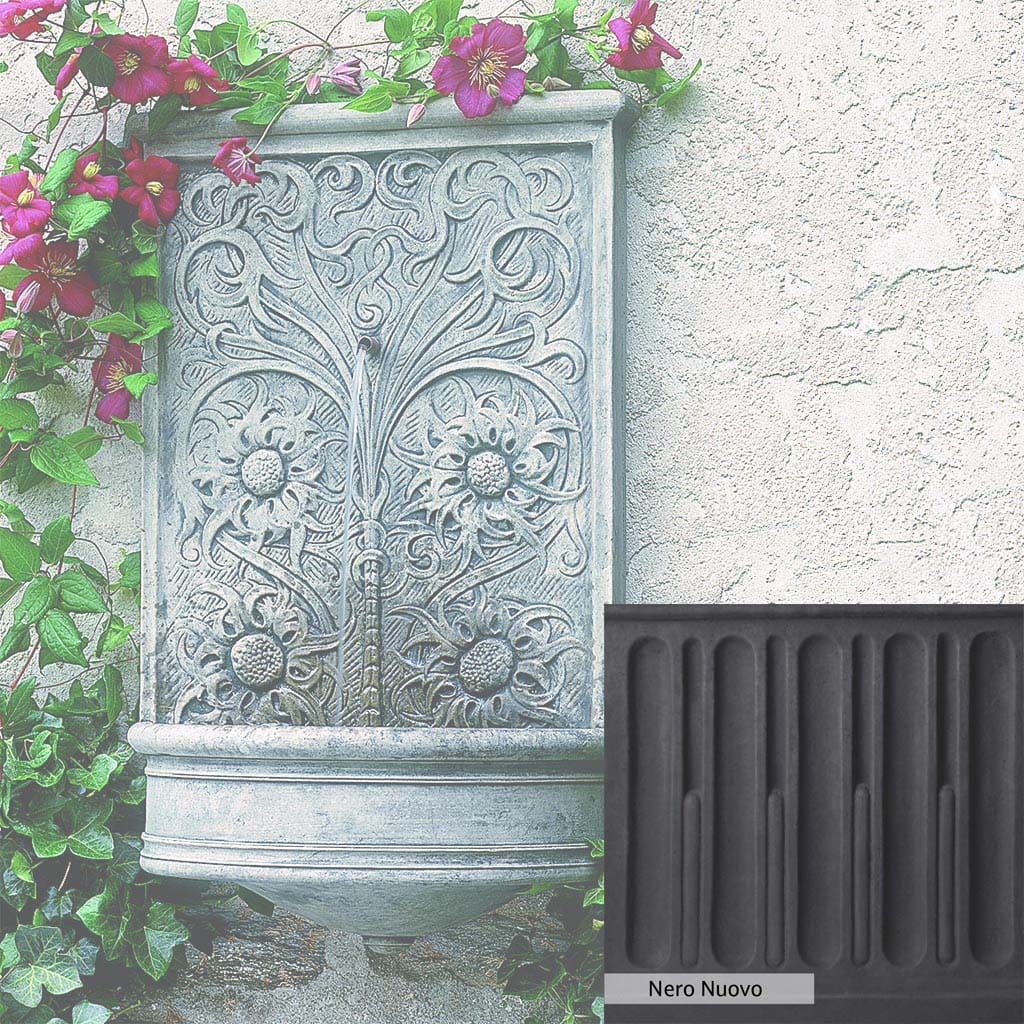 Campania International Sussex Wall Fountain - Outdoor Garden Water Feature for Patio, Yard, and Landscape Decor