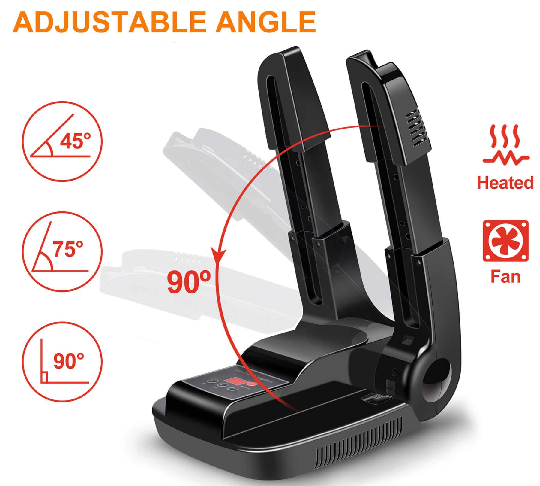 Portable Electric Shoe & Boot Dryer Warmer - Adjustable, Foldable Rack for Wet Shoes, Boots & Gloves - Perfect for Hiking, Skiing, Snowboarding & Outdoor Activities