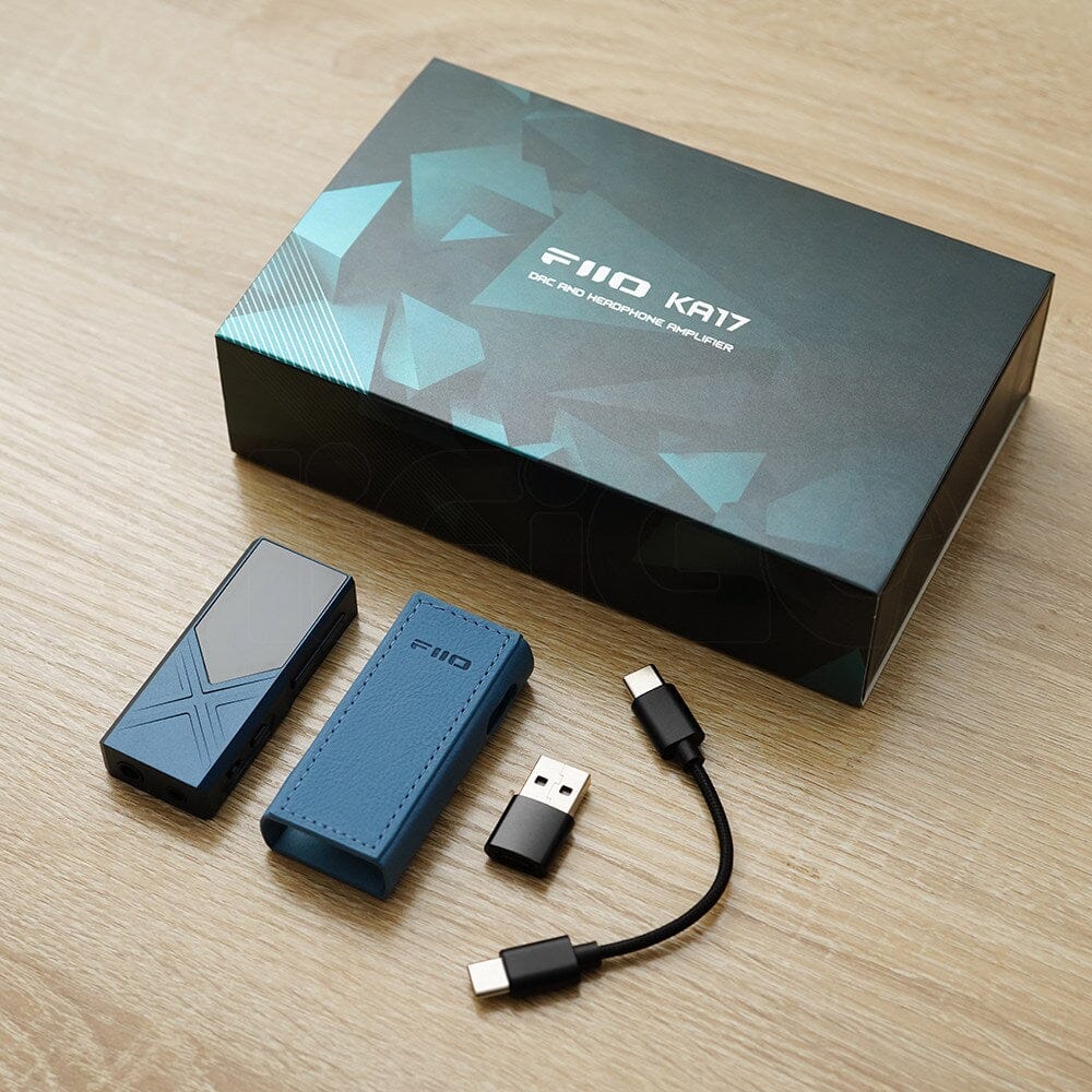 FiiO KA17 Portable USB DAC Headphone Amplifier with Dual ES9069Q - High Resolution Audio for HiFi Music, Gaming & Studio Monitoring