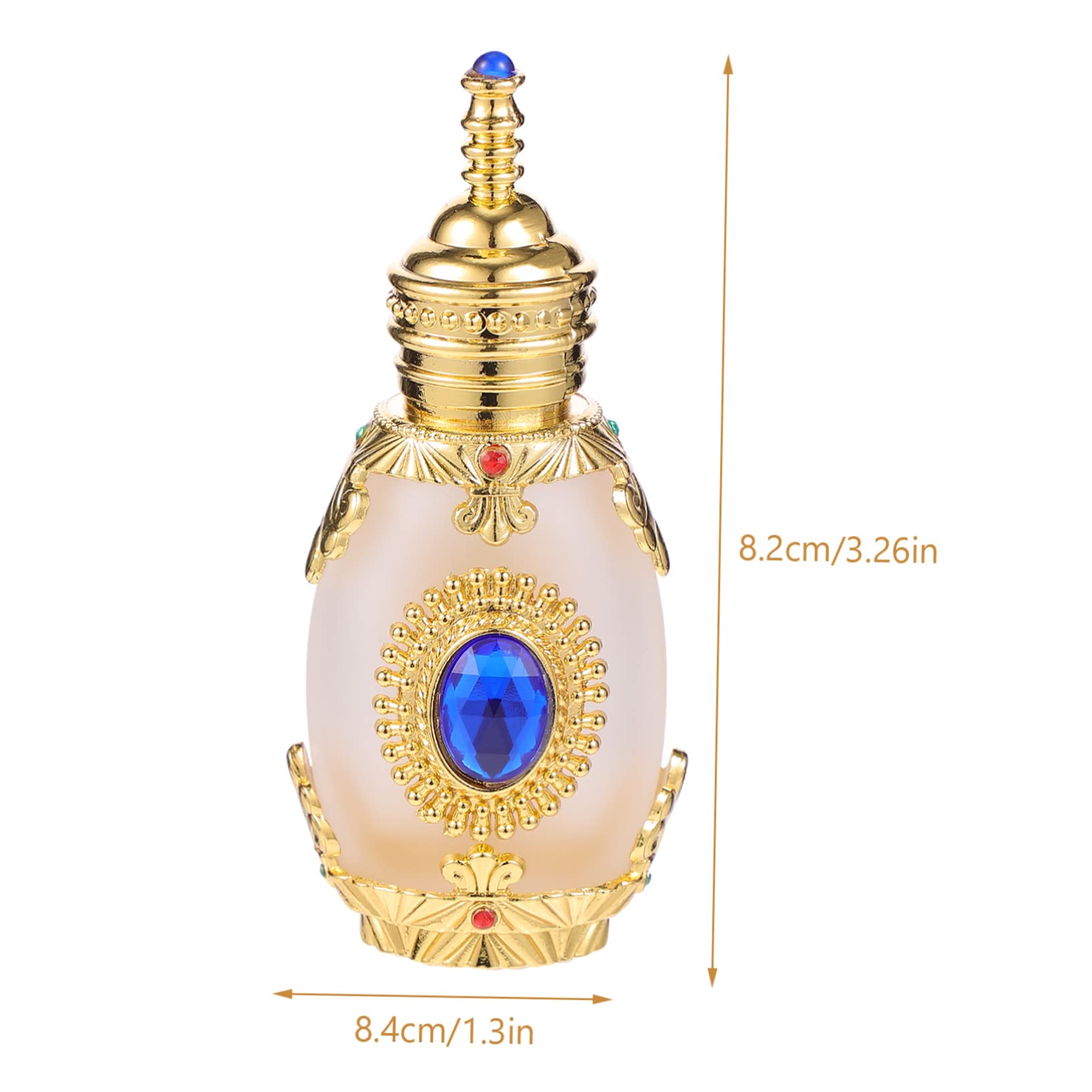 FOMIYES 3-Piece Mini Essential Oil Bottles Set - Small Glass Perfume Bottles with Rhinestones, Empty Travel Containers for Aromatherapy, DIY Crafts, Home Decor & Terrarium Ornaments
