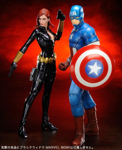 Kotobukiya Marvel Comics Captain America ARTFX+ Statue - Premium Collectible Figure for Superhero Fans | Perfect for Home Display, Office Decor, and Marvel Collections