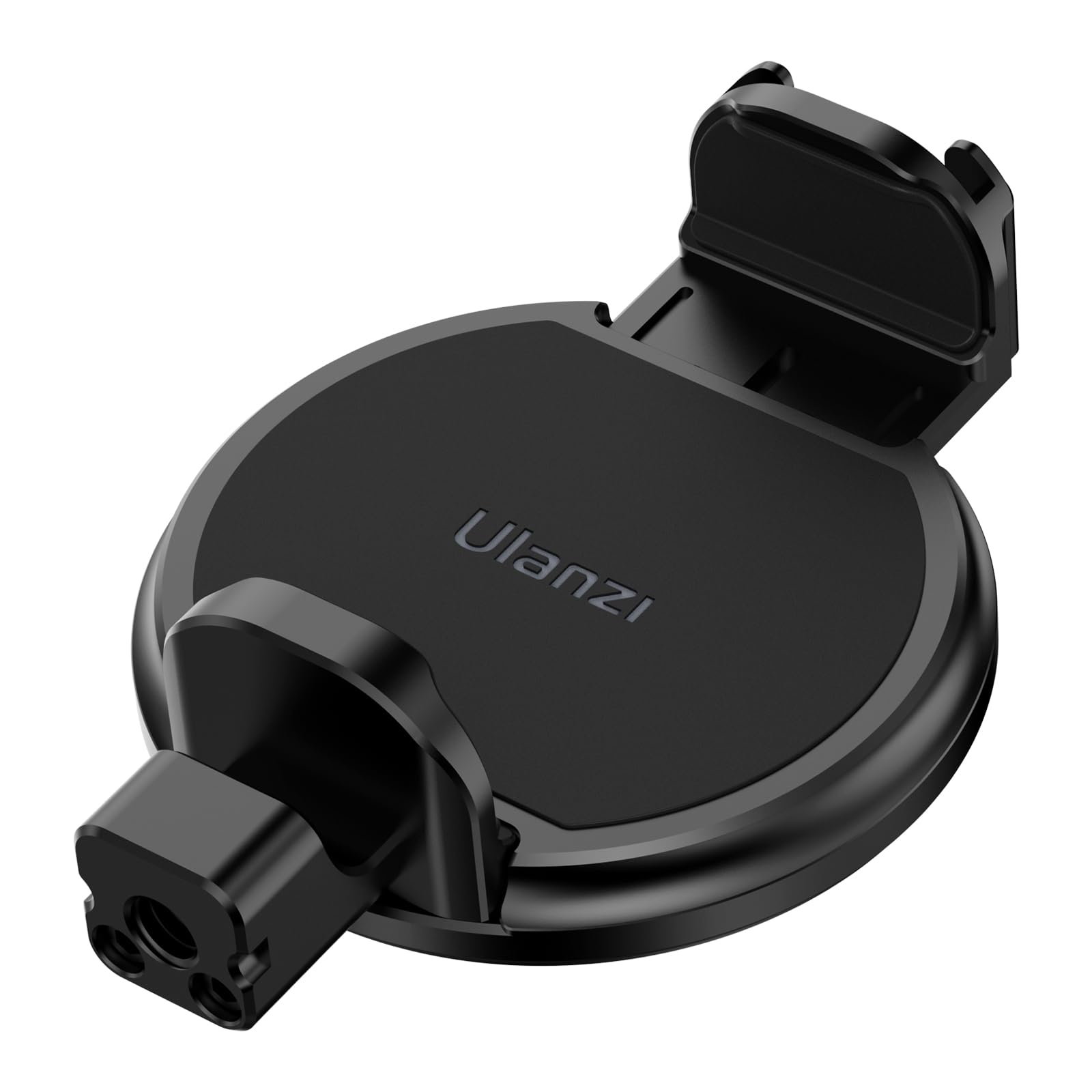 ULANZI MG10 Magnetic Phone Tripod Mount Adapter with Hard Drive Holder - Compatible with iPhone 15 14 13 12 Pro Max/Pro/Plus/Mini & MagSafe Cases - Cold Shoe Mount for DSLR Cameras - Perfect for Vlogging, Photography & Live Streaming