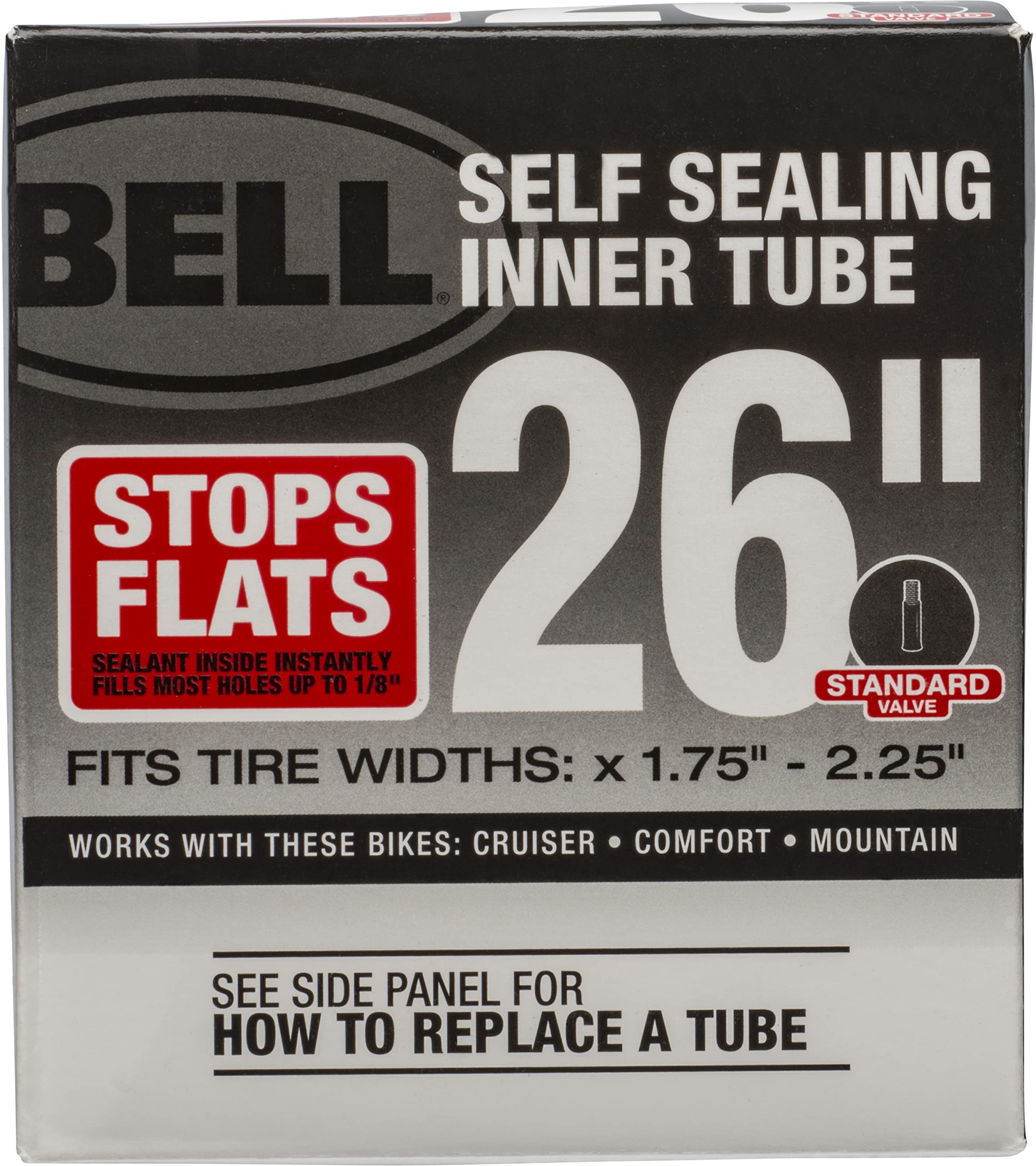 Premium Bell Standard & Self-Sealing Bike Tubes - Puncture Resistant Bicycle Inner Tubes for Road & Mountain Bikes - Perfect for Commuting, Trail Riding & Urban Cycling