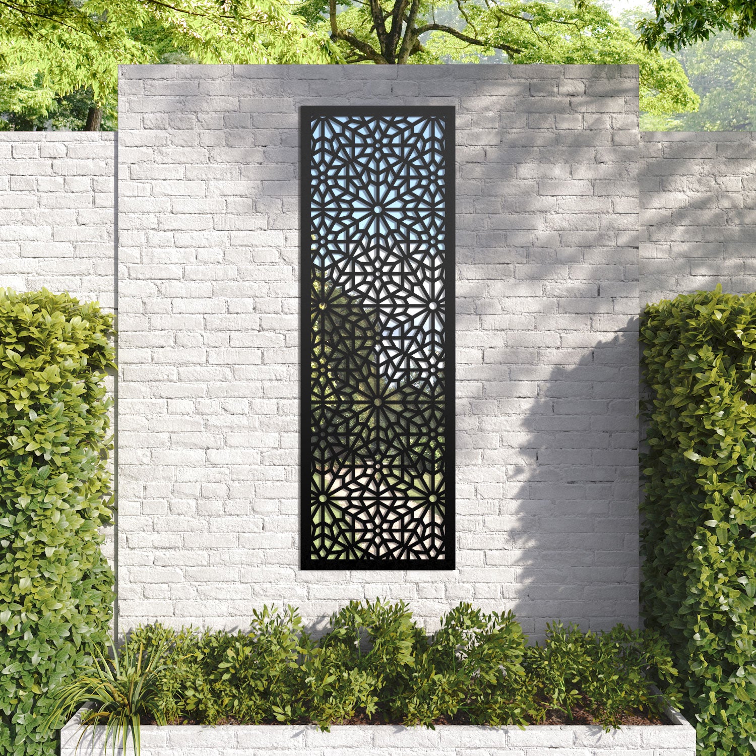 Alnara Outdoor Decorative Mirrored Panel - Shatterproof Wall Decor for Patio, Garden, and Backyard - Enhance Your Outdoor Space with Stylish Reflective Accents