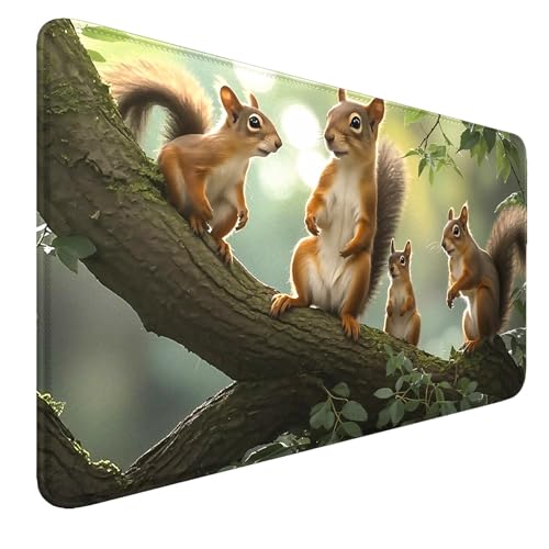 Squirrel Stitched Edges Playmat