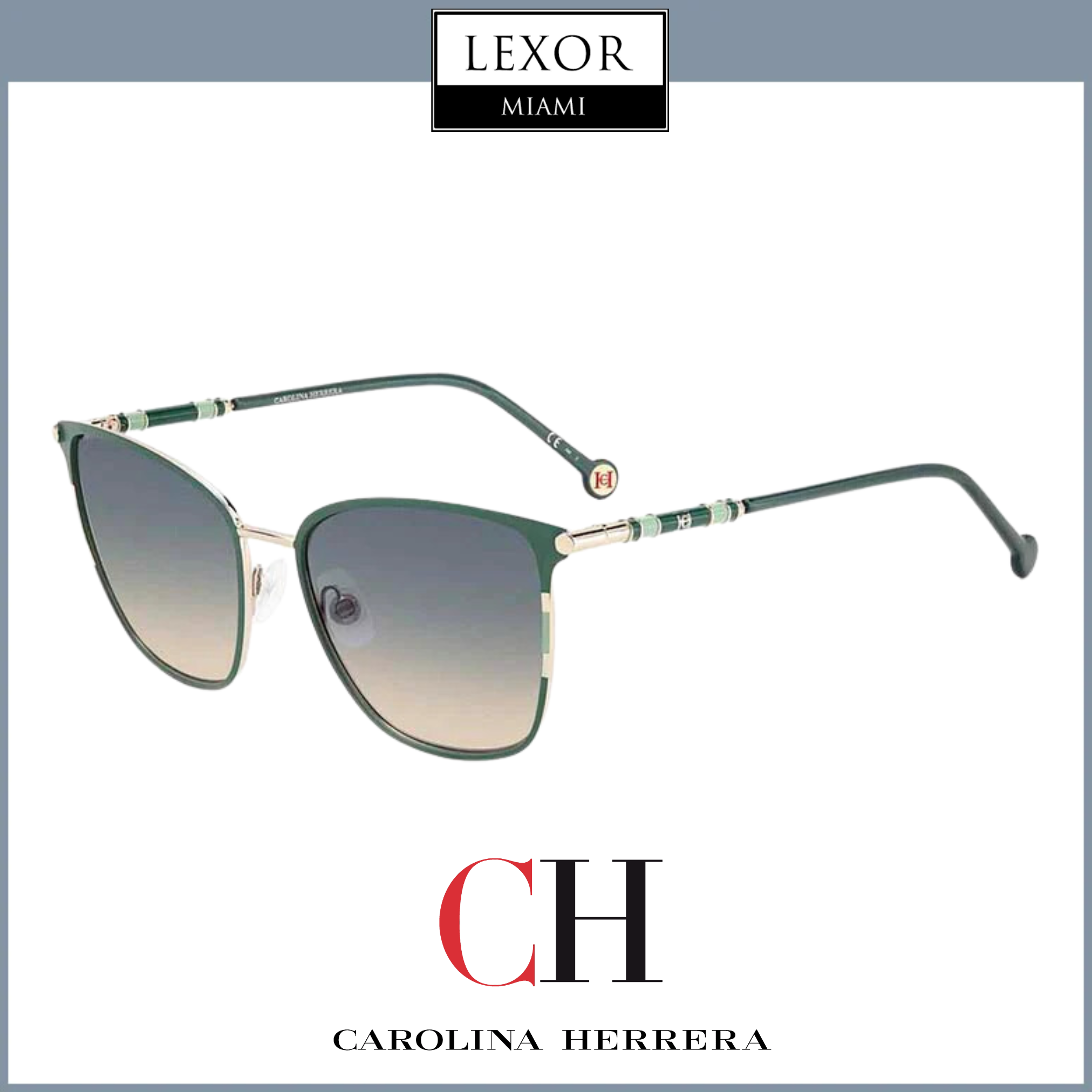 Carolina Herrera CH 0030/S 0PEF PR 56/18 Women's Designer Sunglasses - UV Protection, Polarized Lenses for Driving, Beach & Outdoor Fashion