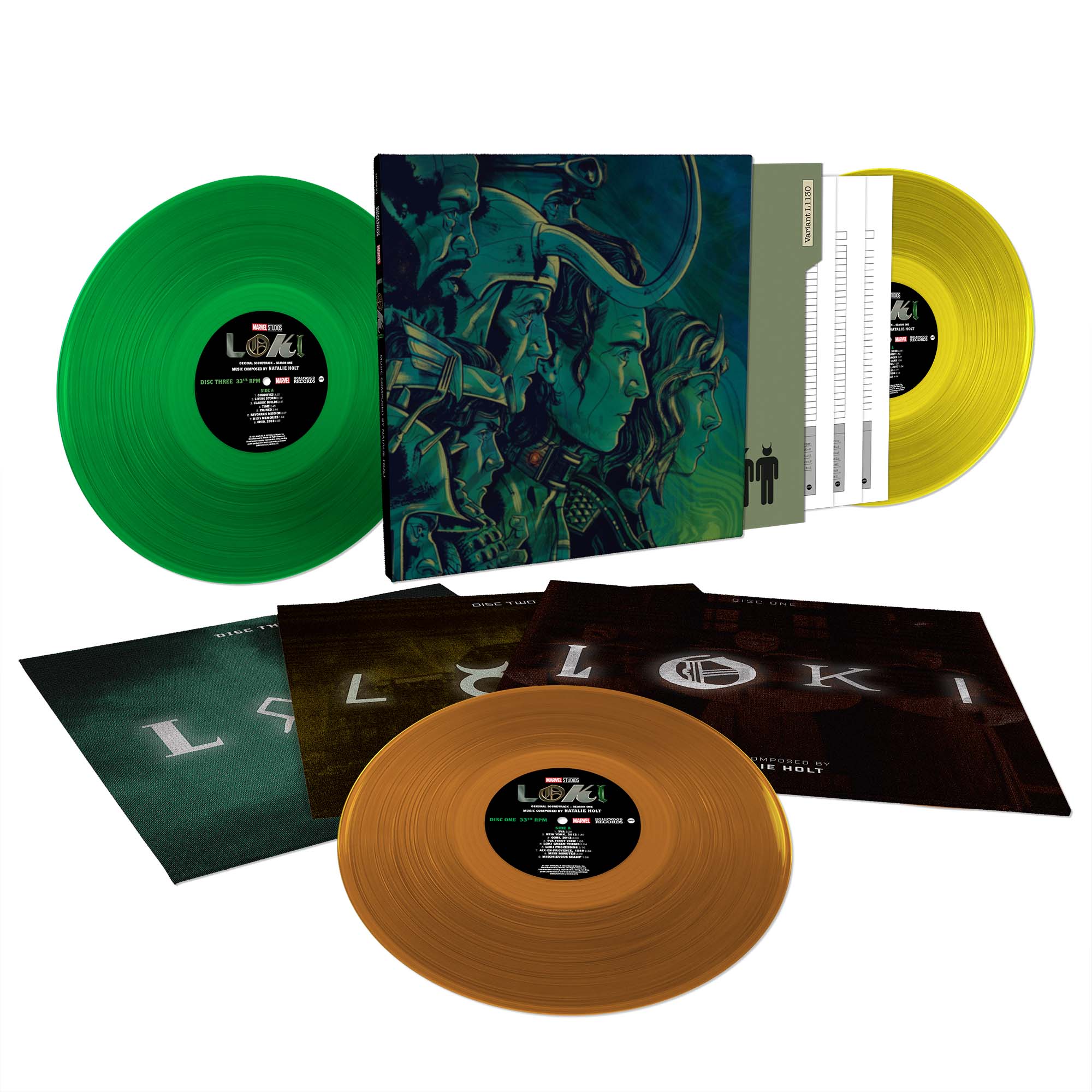 Marvel's LOKI Season 1 Original Soundtrack 3XLP Vinyl Record - Epic TV Series Music for Collectors & Movie Night Soundtracks