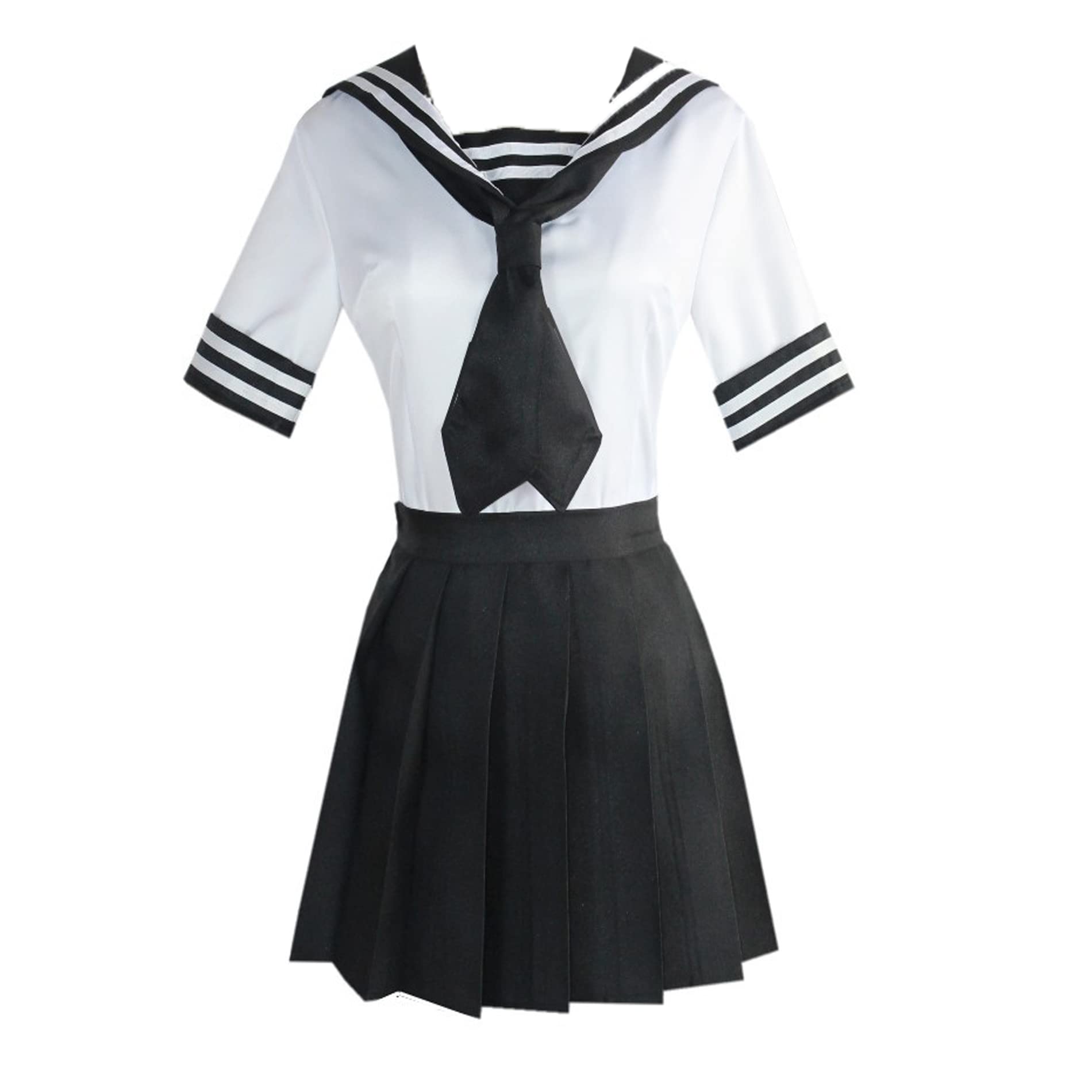 Anime Kawaragi Senju Cosplay Costume - Sailor Suit Halloween Skirt for Cosplay, Halloween Parties & Anime Conventions