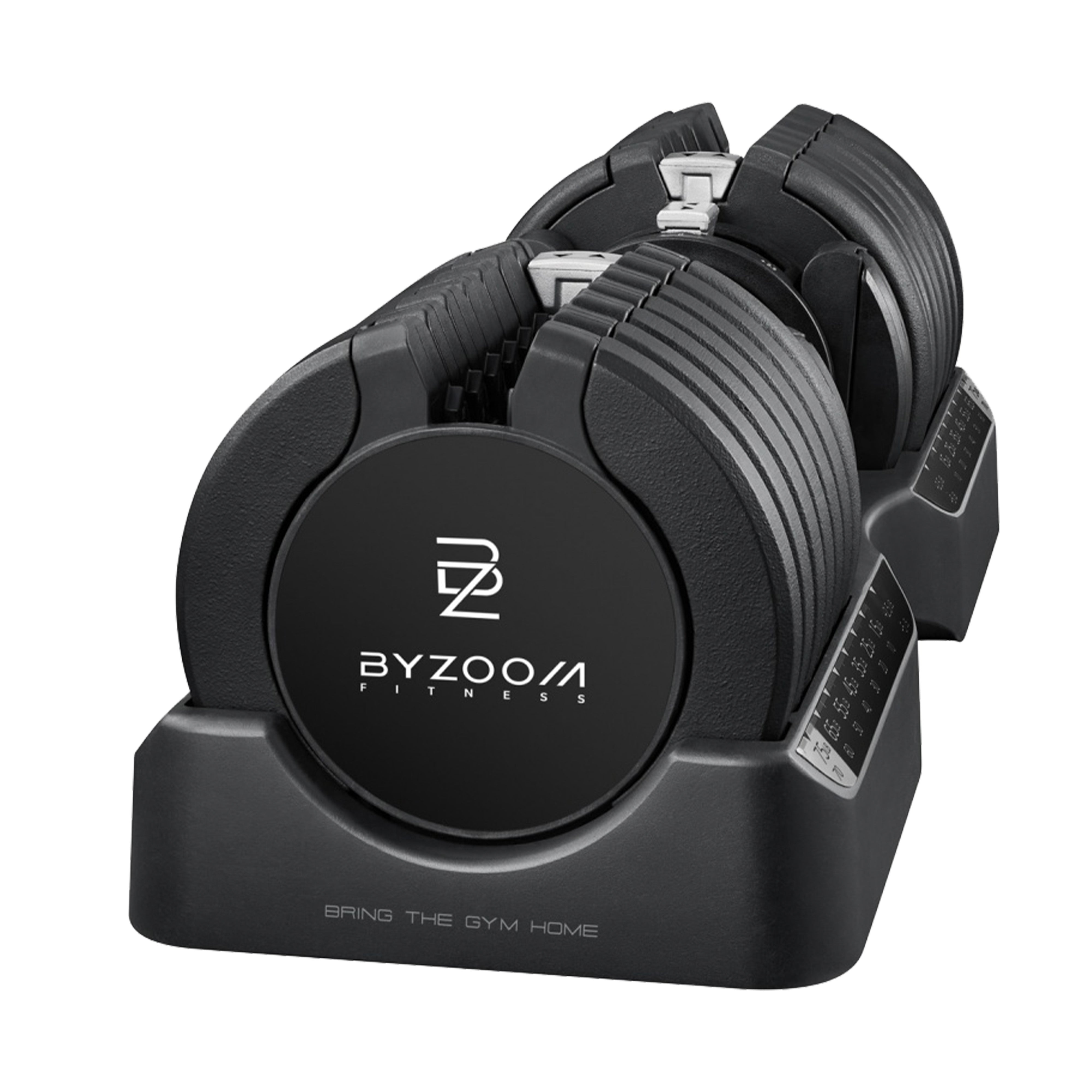 Byzoom Pure Series 75LB Adjustable Dumbbell (Single) - Perfect for Home Gym, Strength Training & Weightlifting Workouts