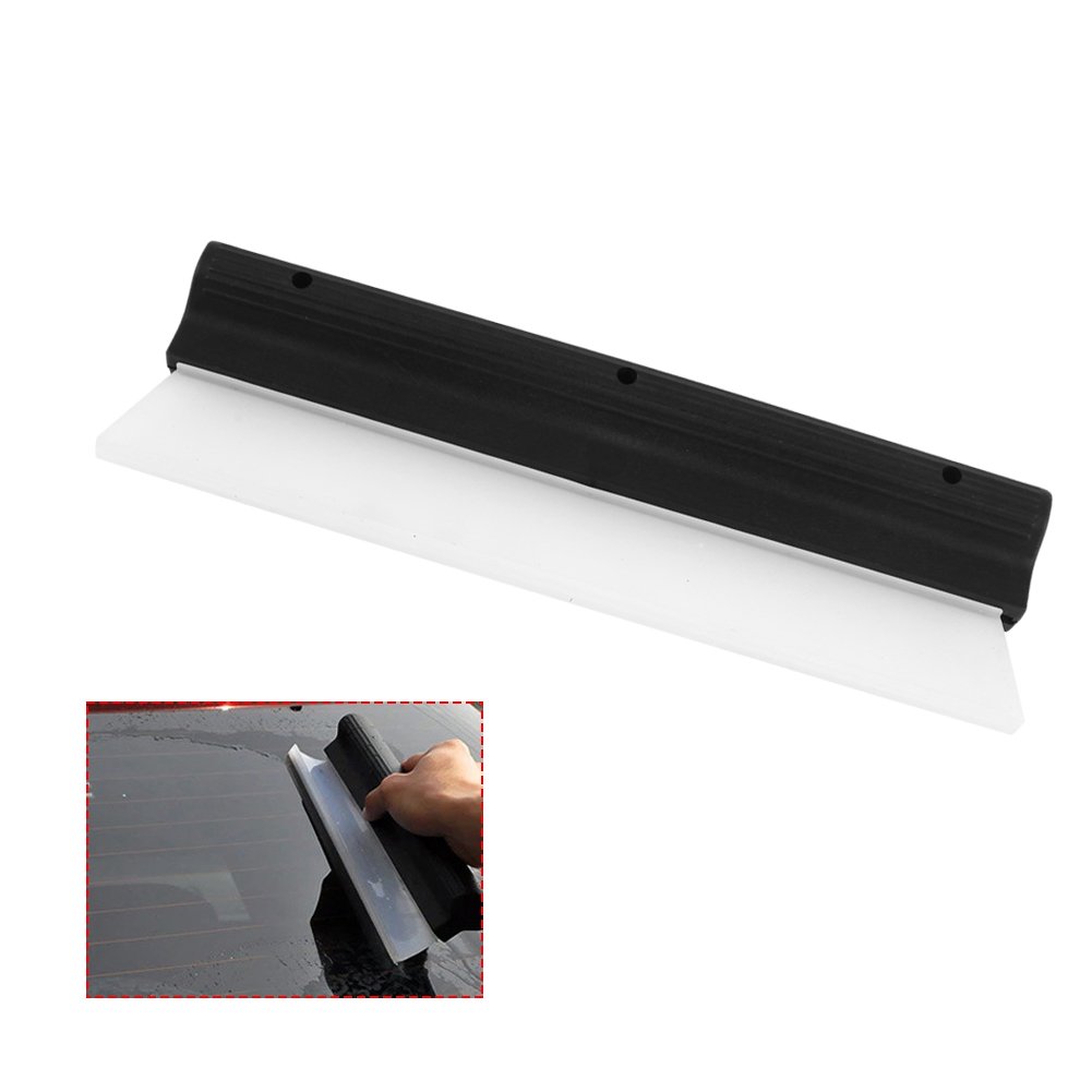 Haofy Anti-Slip Non-Scratch Silicone Car Squeegee - Professional Automotive Wiper Blade for Window Cleaning & Water Removal | Perfect for Car Wash, Shower Glass & Home Use