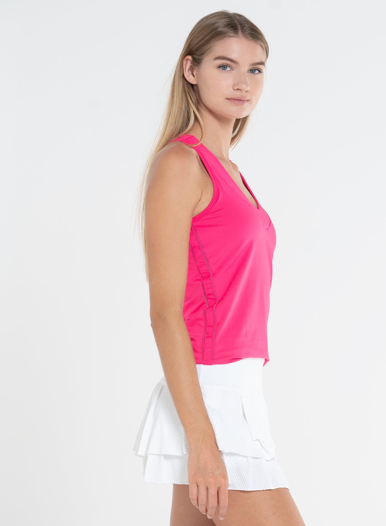 V Neck Tank Top with Built-in Bra - Comfortable & Supportive for Yoga, Workouts & Everyday Wear | Core 3 Collection