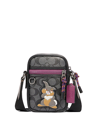 Coach Disney X Terrain Crossbody Bag in Signature Canvas With Thumper Design - Stylish Crossbody Purse for Women, Perfect for Daily Use, Travel, and Disney Theme Outfits