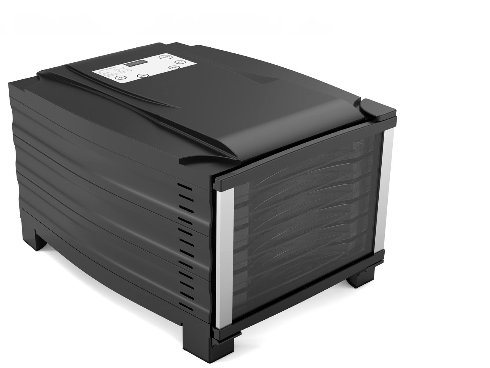 RGV ELT 800W Digital Food Dehydrator with 6 Stainless Steel Shelves - Black | Preserve Fruits, Vegetables, Jerky & Herbs | Perfect for Healthy Snacks, Camping & Meal Prep