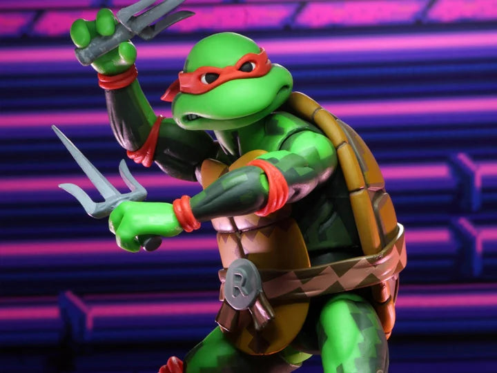 Teenage Mutant Ninja Turtles: Turtles in Time Action Figure - Raphael Collectible Toy for TMNT Fans | Perfect for Display, Play & Nostalgic Gift Giving