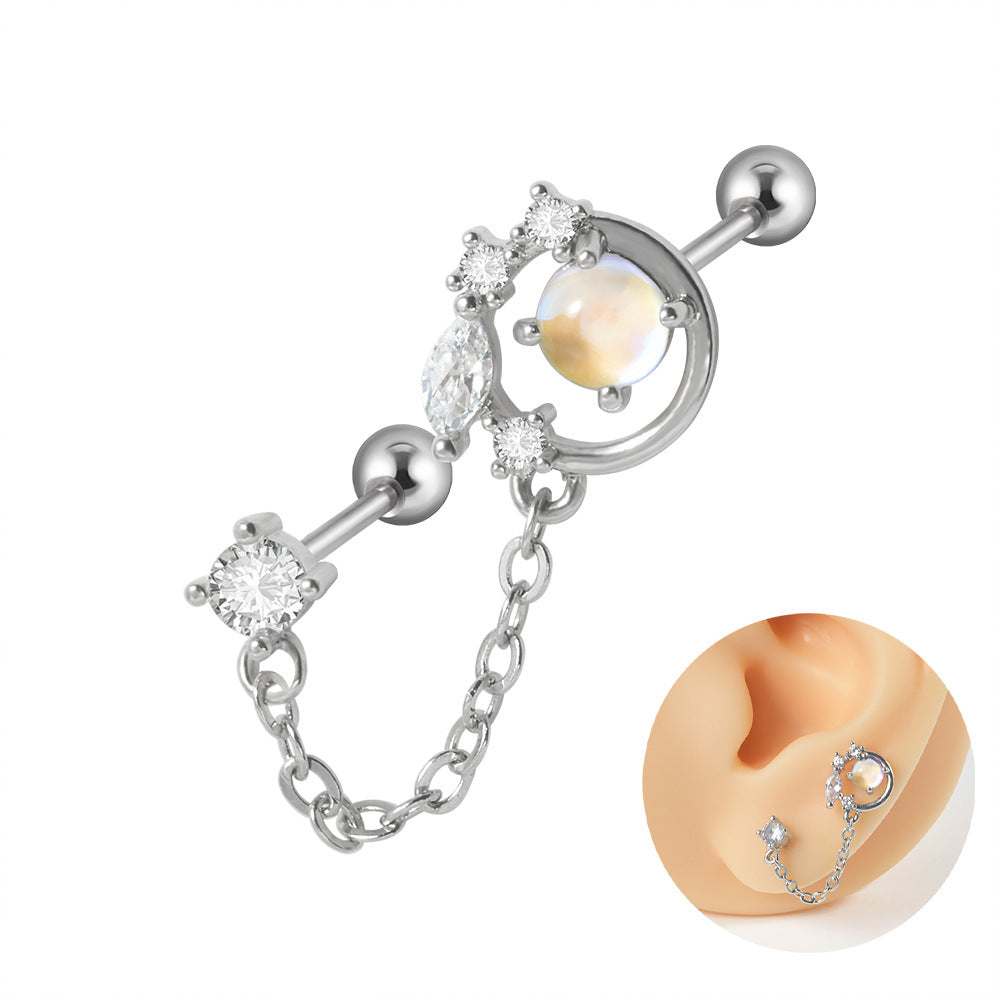 20G Cartilage Upper Lobe Second Hole Piercing Studs - Hypoallergenic Stainless Steel Earrings for Women | Perfect for Daily Wear, Work & Special Occasions