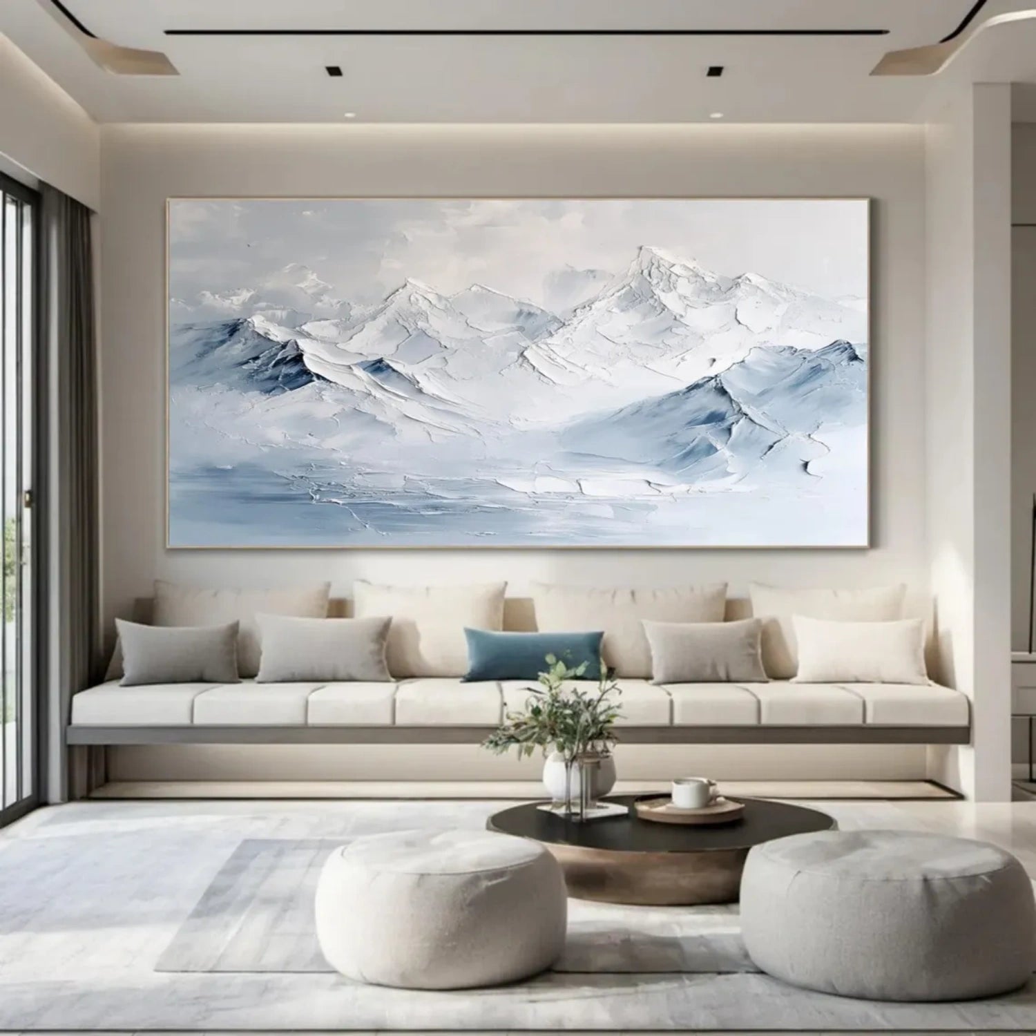 Minimalist Textured Plaster Art Painting - Modern Abstract Wall Decor for Living Room, Bedroom & Office | #MM310