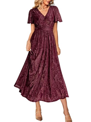 4#burgundy Floral