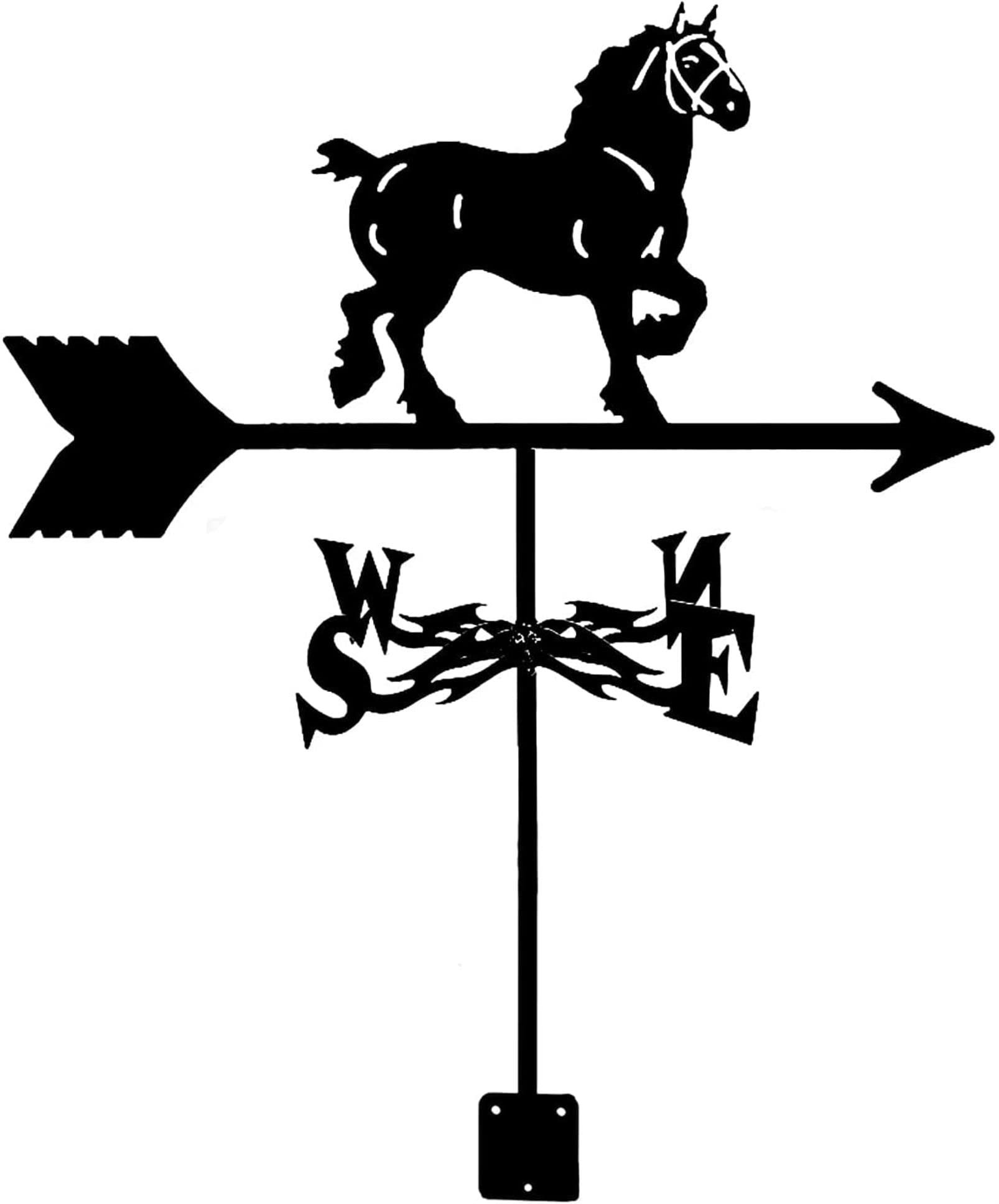 Premium Metal Weather Vane - Animal Design Roof Mount Wind Direction Indicator for Outdoor Farm, Yard & Gazebo | Garden Decor & Functional Measuring Tool for Roof, Barn & Countryside Homes