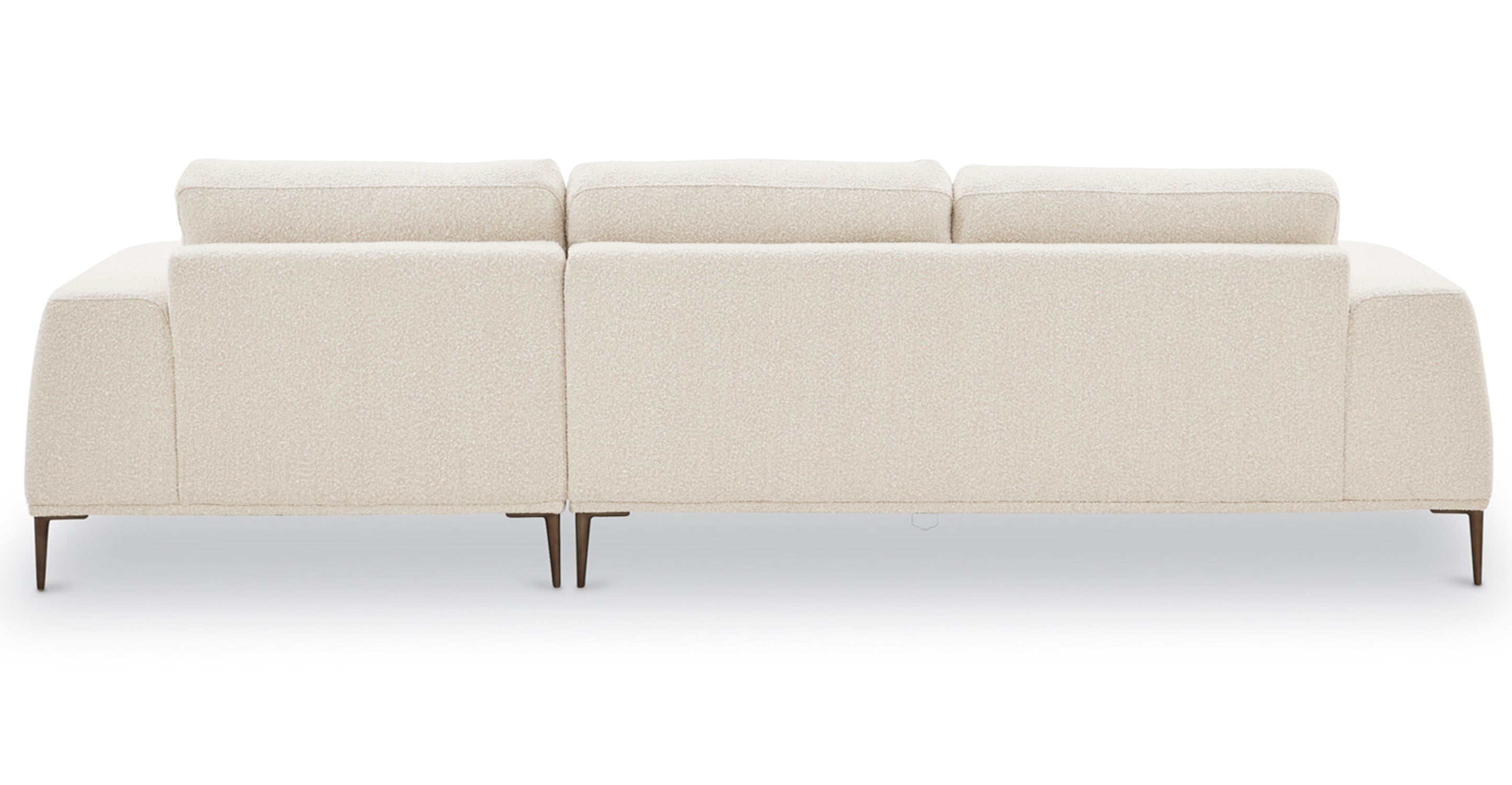 Rue Right Facing Sectional Sofa - Modern L-Shaped Couch with Reversible Chaise for Living Room, Family Room & Small Spaces - Comfortable Fabric Upholstery