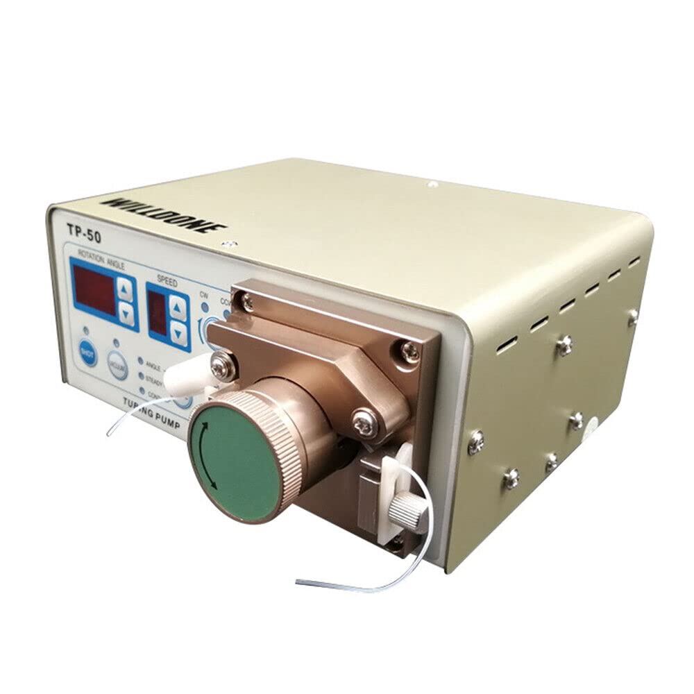 Professional TP-50 Peristaltic Glue Dispenser Machine with Teflon Tube - Anaerobic Glue Applicator, 110V (US Stock) - Ideal for Precision Bonding in Electronics, Crafts, and Industrial Assembly