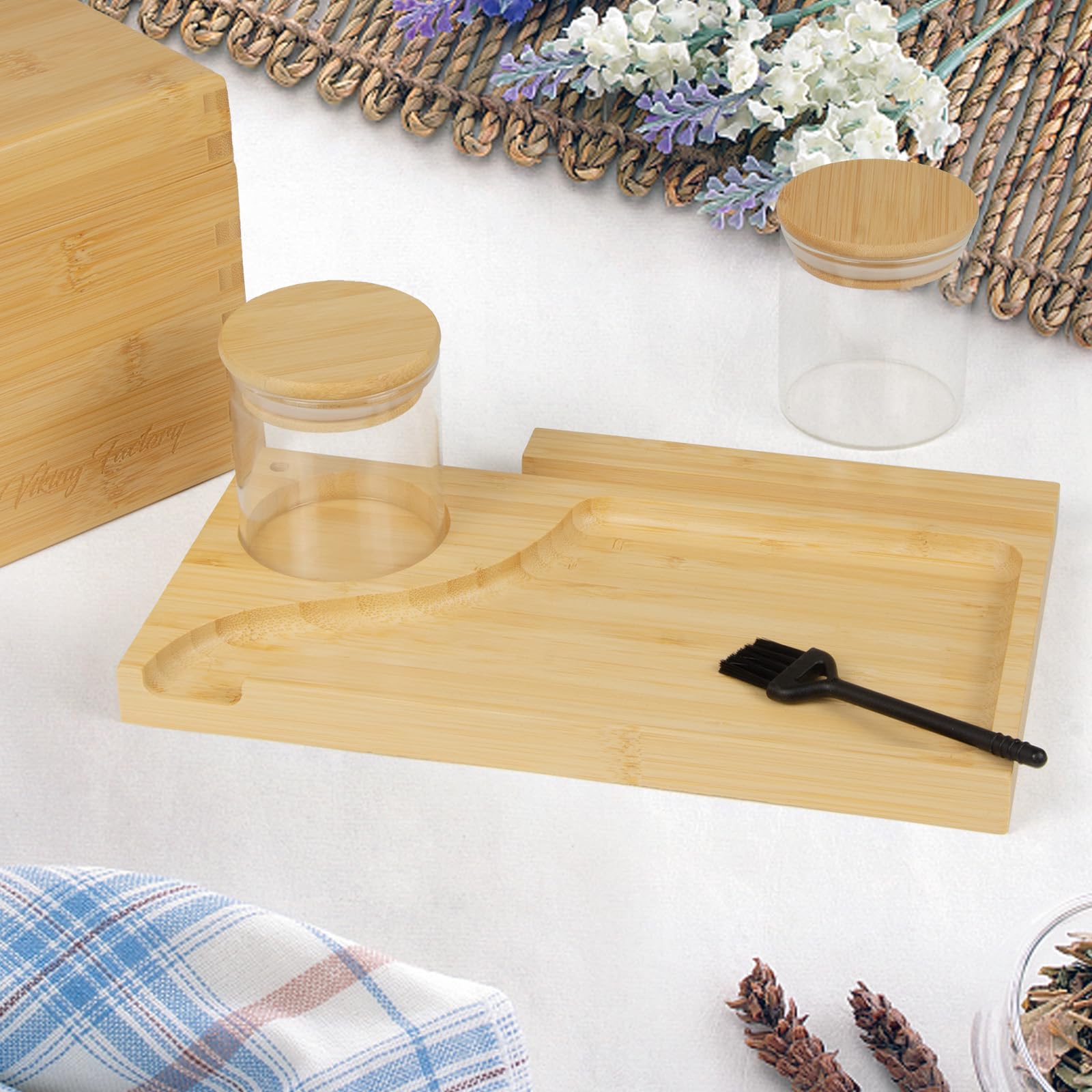 Extra Large Bamboo Gift Box with Combination Lock - Decorative Storage Organizer for Jewelry, Keepsakes & Office Supplies | Home & Office Essentials | Wedding, Birthday & Holiday Gift Idea