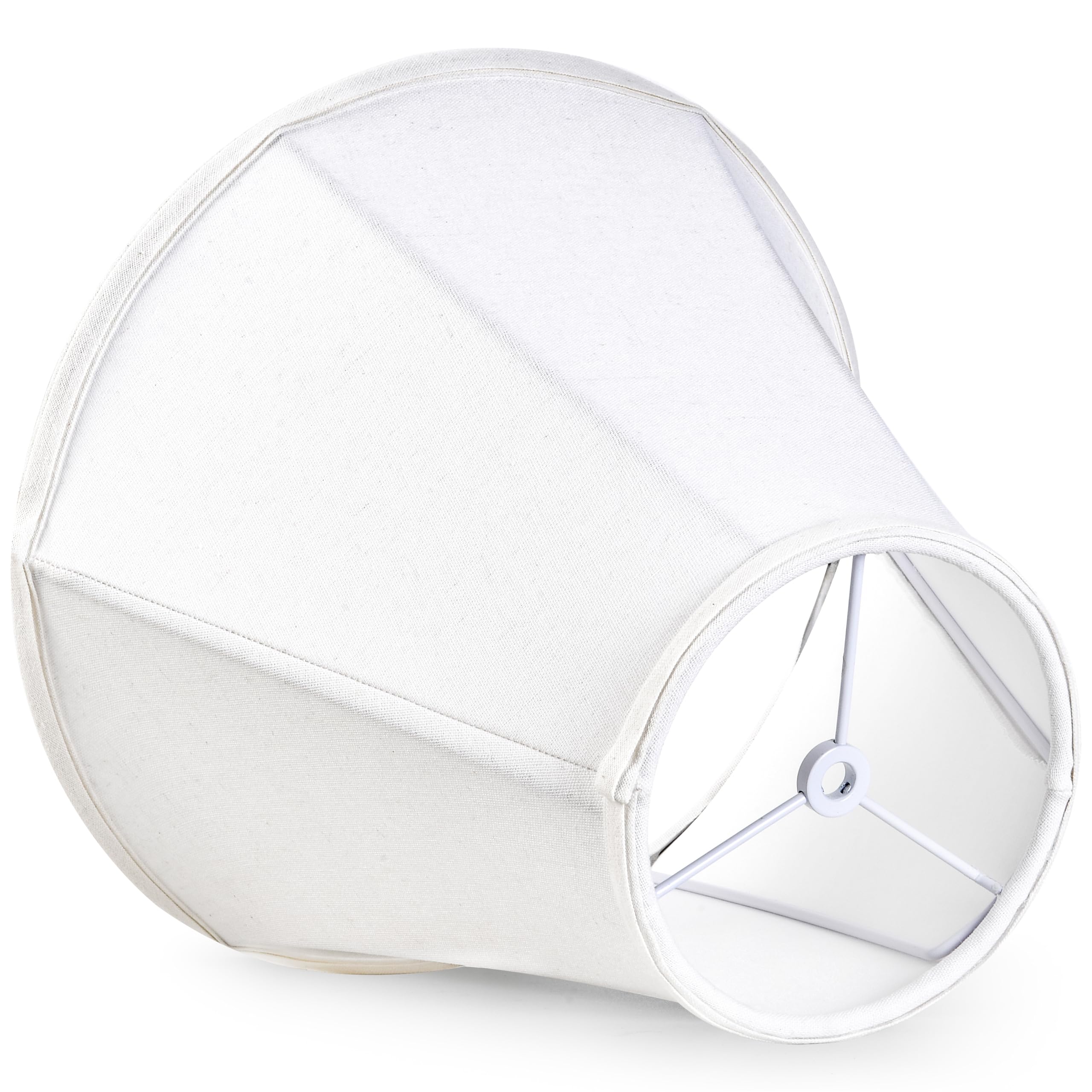 GO&SO White Bell Lamp Shades Set of 2 - 6