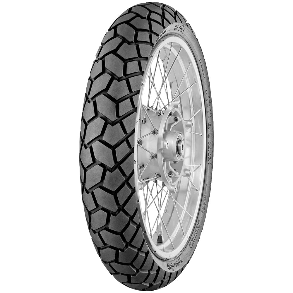 Continental TKC70 Dual Sport Front Motorcycle Tire 120/70R-17 (58W) for Kawasaki Ninja 650R (ABS) 2013-2018 - High-Performance Off-Road & Street Tire for Adventure Riding & Commuting