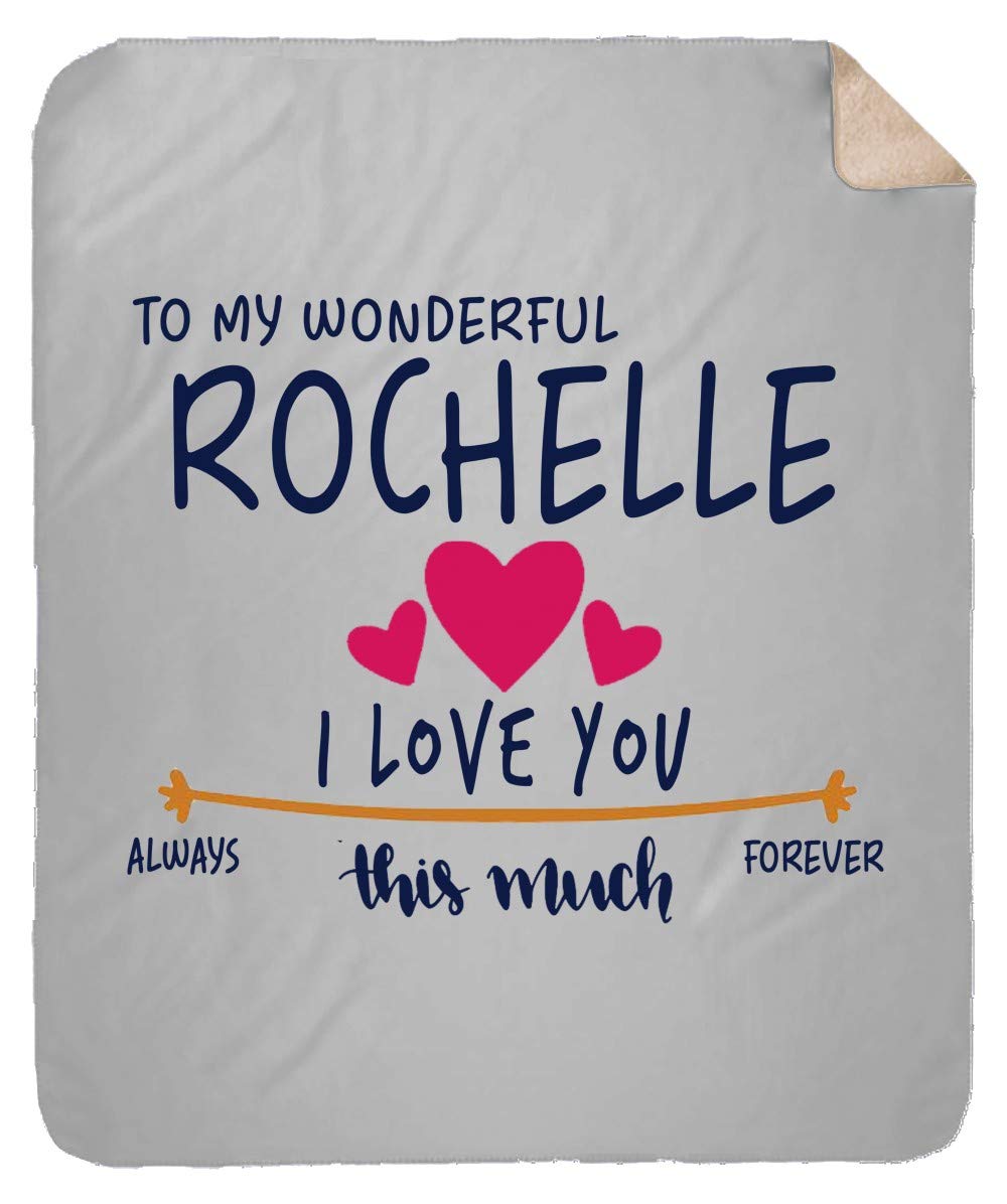 Personalized Plush Fleece Blanket with Custom Name - 60x80 Inch Soft TV Blanket for Couples, Gifts for Her, Anniversary & Valentine's Day - Cozy Throw for Movie Nights, Cuddling & Home Decor