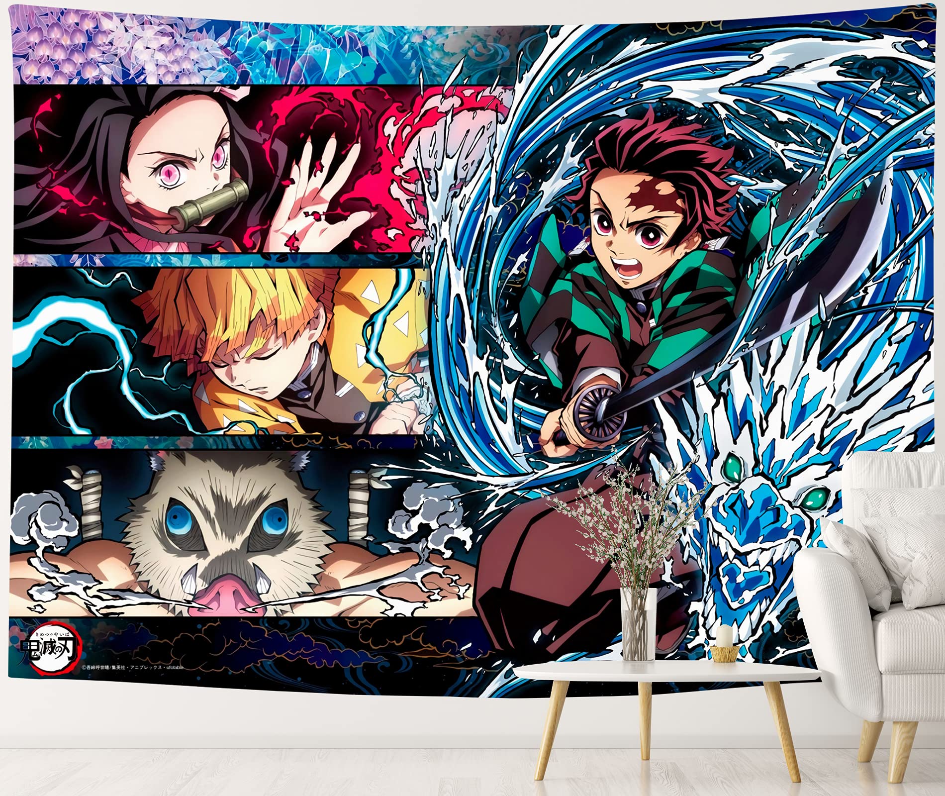 Anime Tapestry Wall Decor - ESRBSO Anime Poster for Bedroom & Living Room | Perfect Gift for Anime Fans | Great for Parties, Home Decor & Anime Themed Rooms