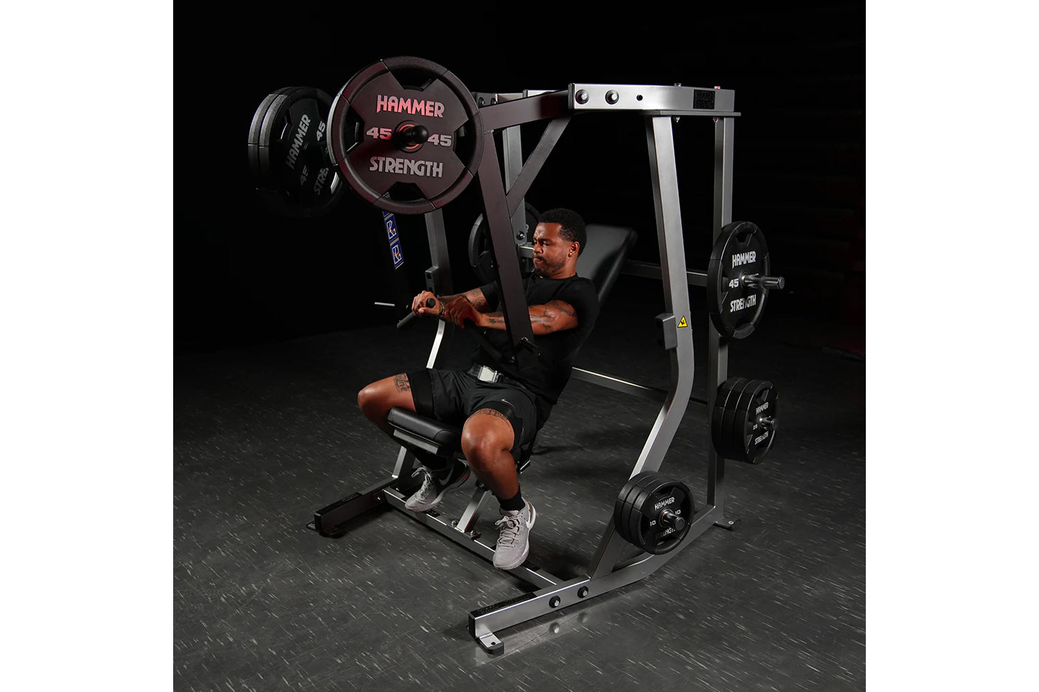 Hammer Strength Plate Loaded Iso-Lateral Decline Chest Press Machine - Gym Strength Training Equipment for Chest & Upper Body Workout | Perfect for Home & Commercial Gyms