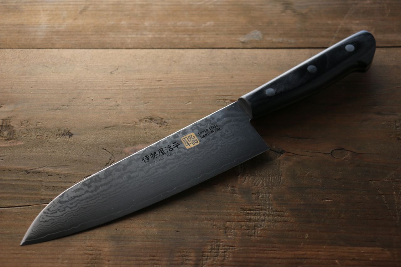 Premium Iseya VG10 G Series 33-Layer Damascus Japanese Knife Set - 150mm Petty, 180mm Santoku & 210mm Gyuto - Perfect for Professional Chefs & Home Cooking Enthusiasts