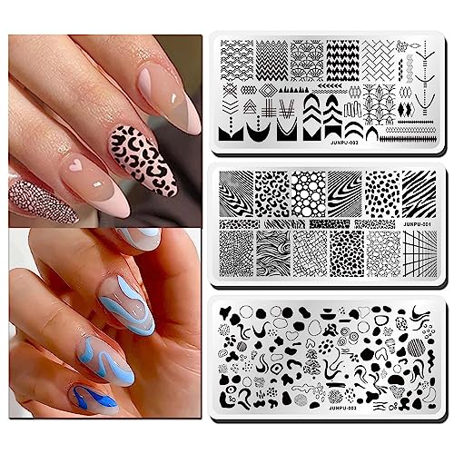 3pcs Nail Stamp Plate